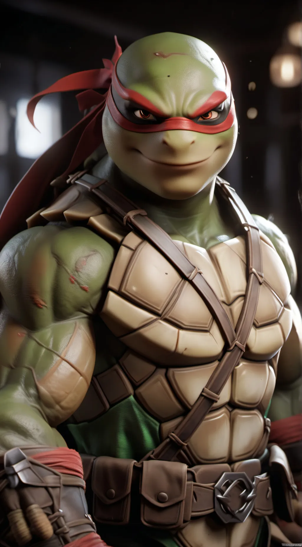 ai character: Raphael The Turtle background
