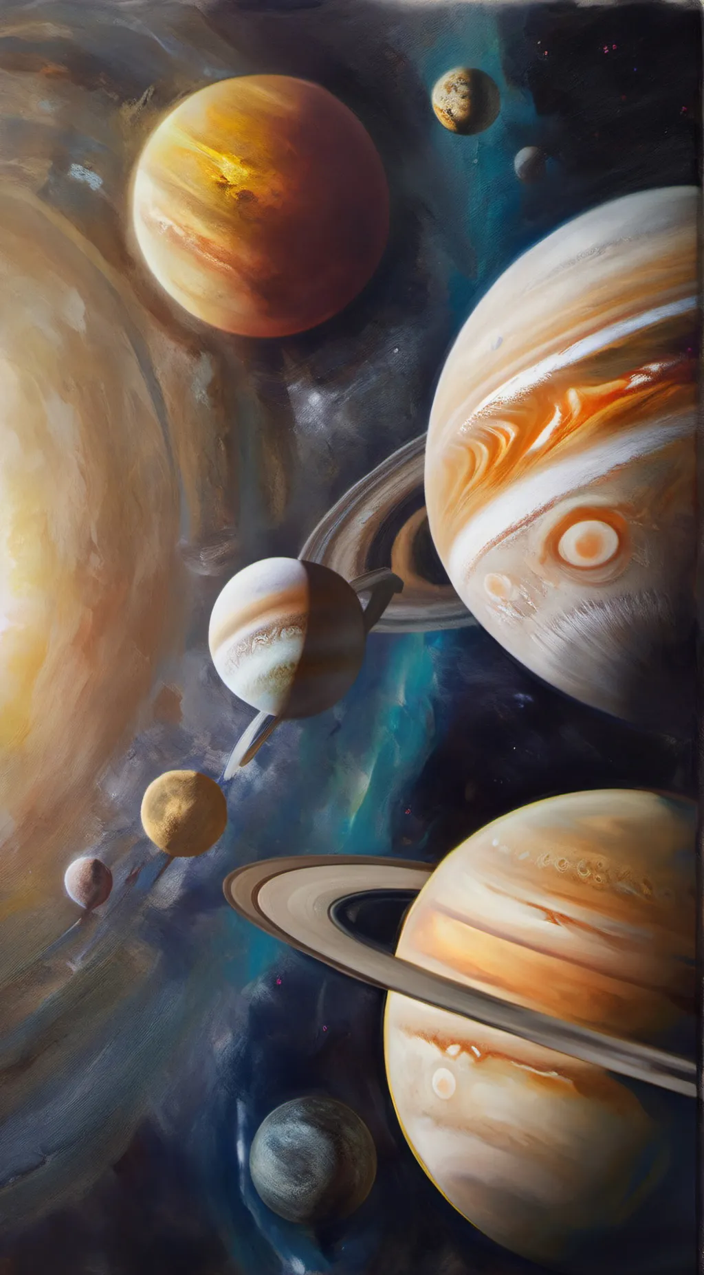 ai character: Solar system background
