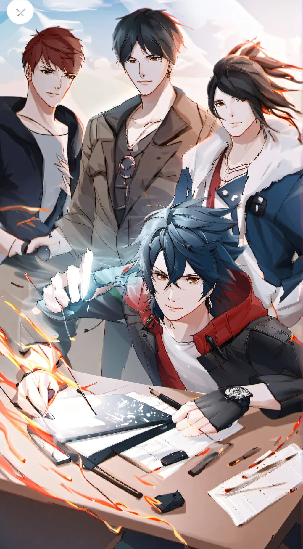 ai character: the unlucky 4  background