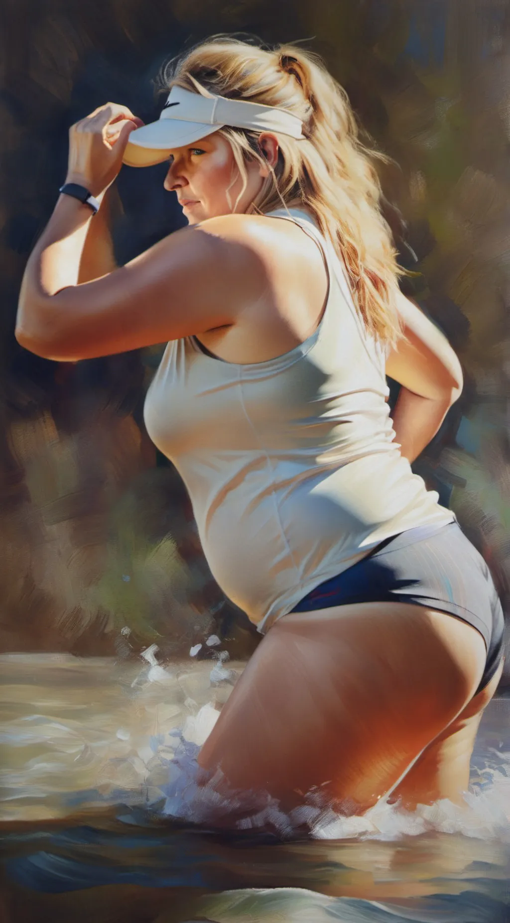 ai character: Swimming coach background