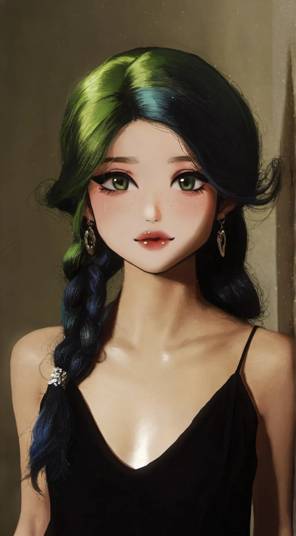 ai character: ¥• Mina ¥• background