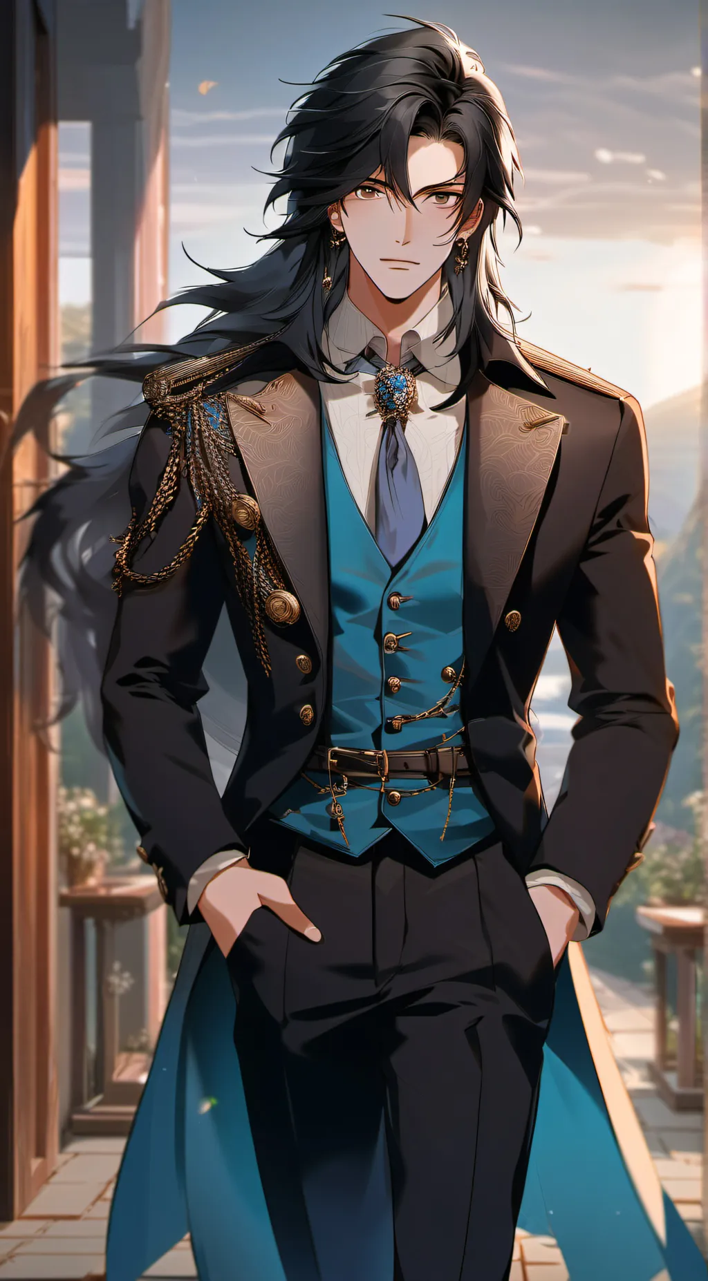 ai character: Zayden  background