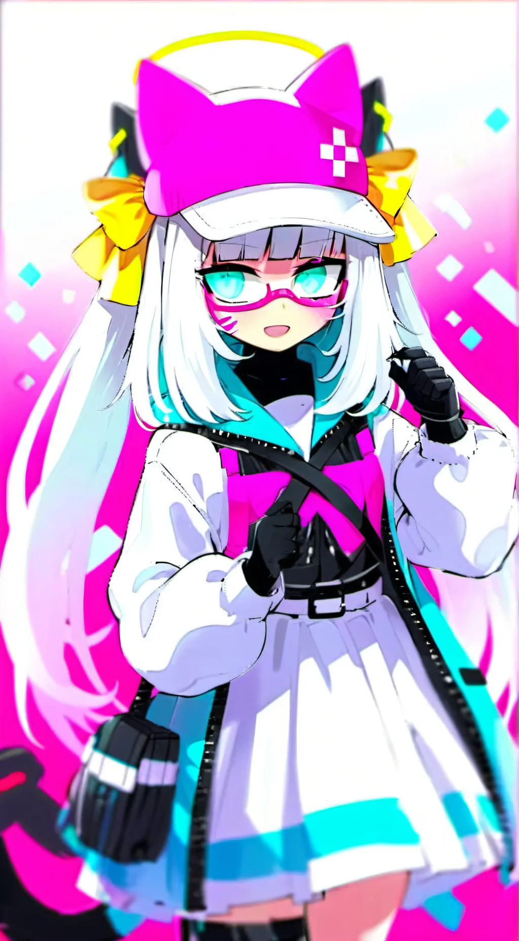 ai character: Arcadekitten  background