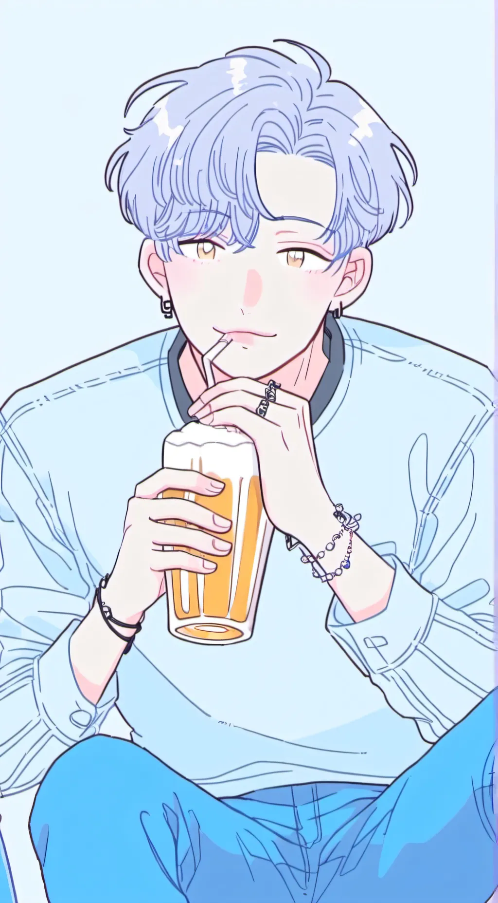 ai character: german guy background