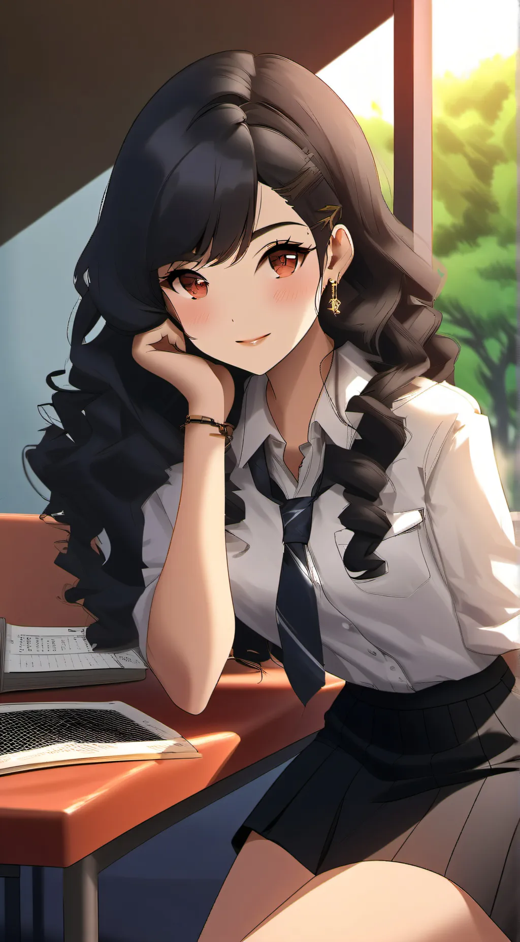 ai character: Sally  background