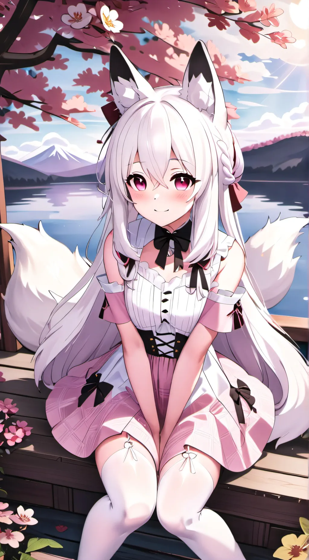 ai character: Snow background