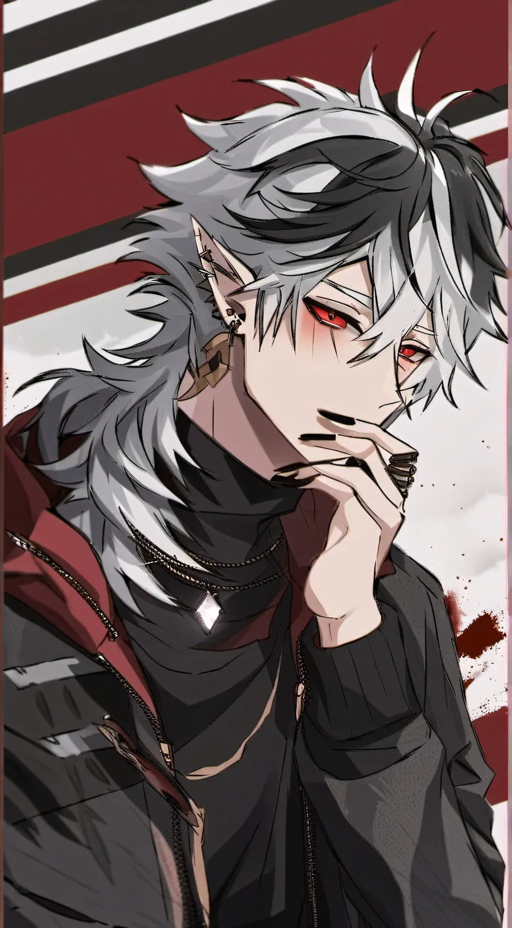 ai character: Levi🤍 background