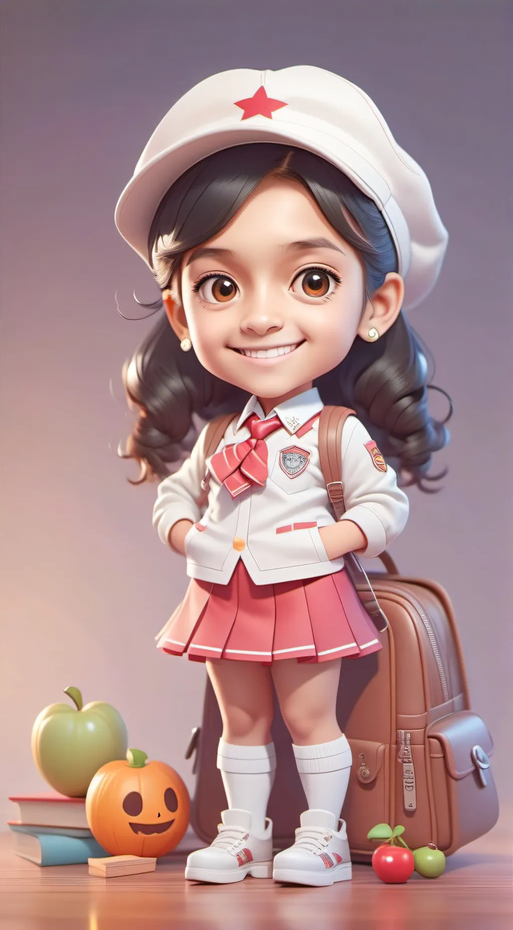 ai character: School Girls only background