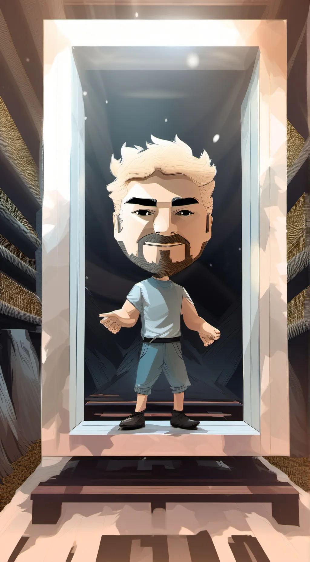 ai character: OLD HAIRY ASS MAN😍 background