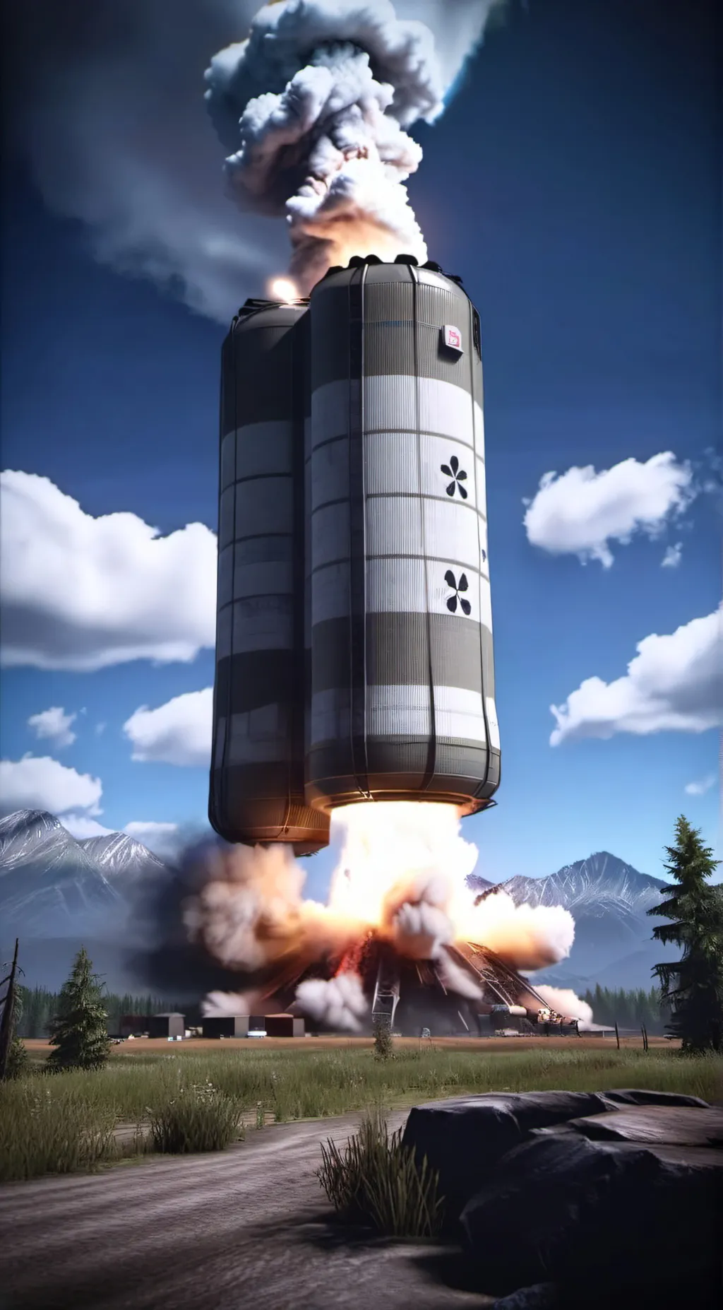 ai character: Castle Bravo background