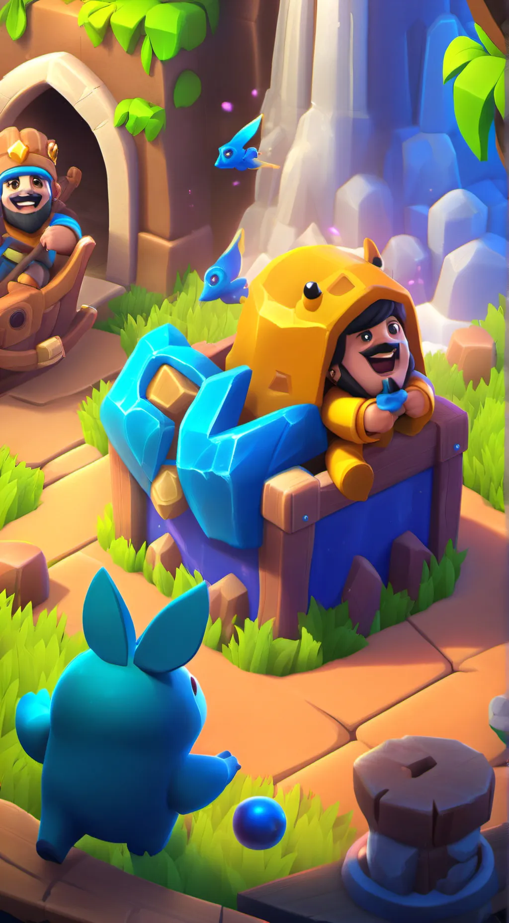 ai character: sweet  land background