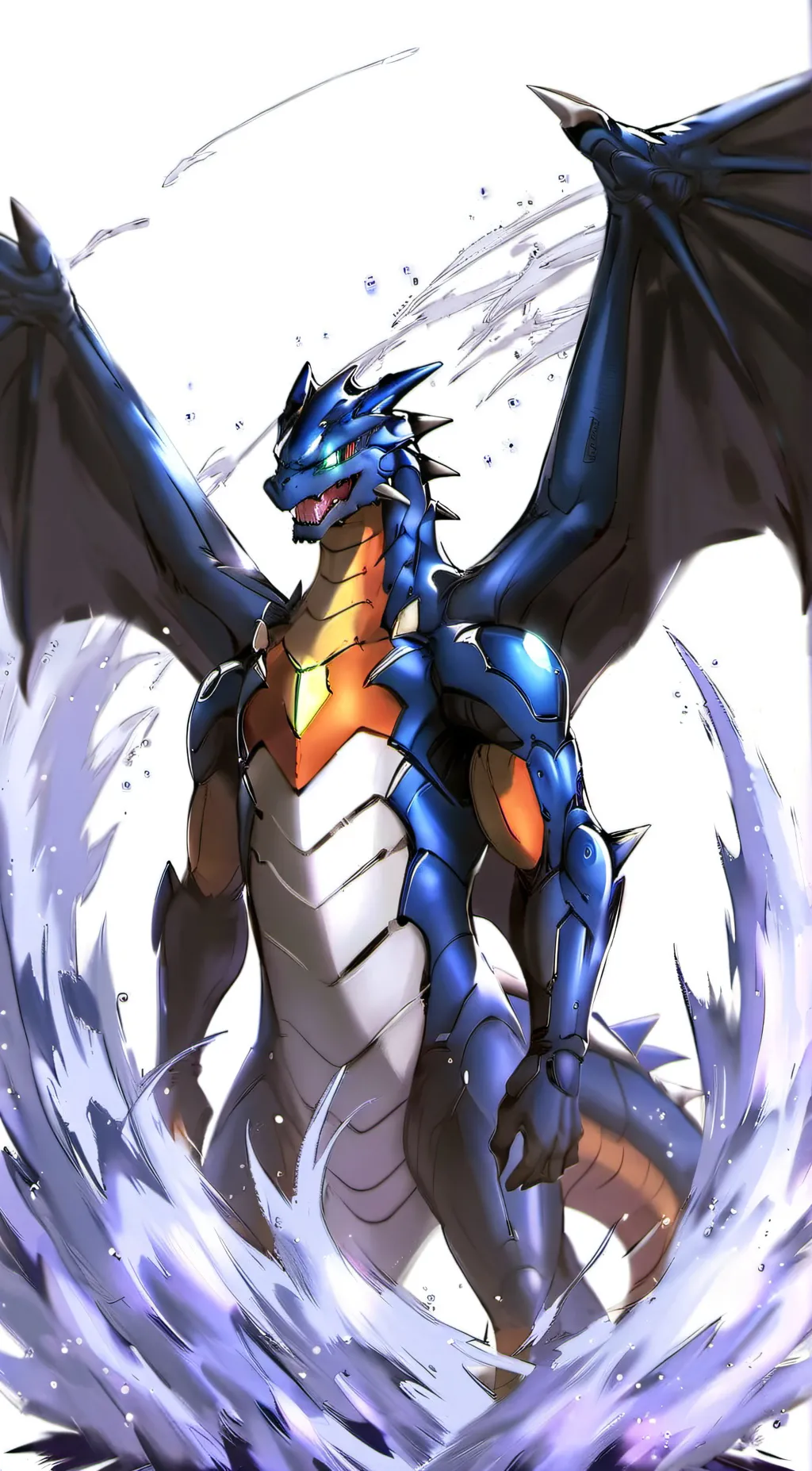 ai character: Charizard background
