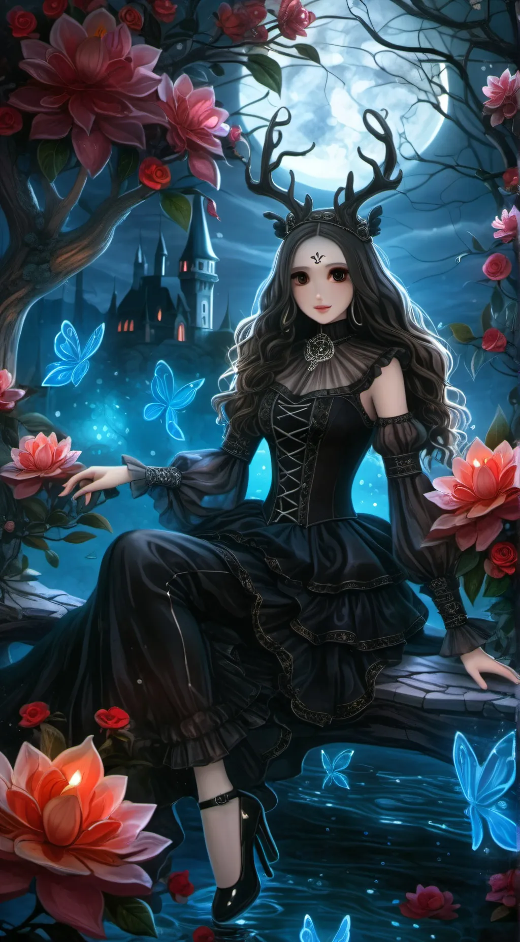 ai character: Demon Queen background