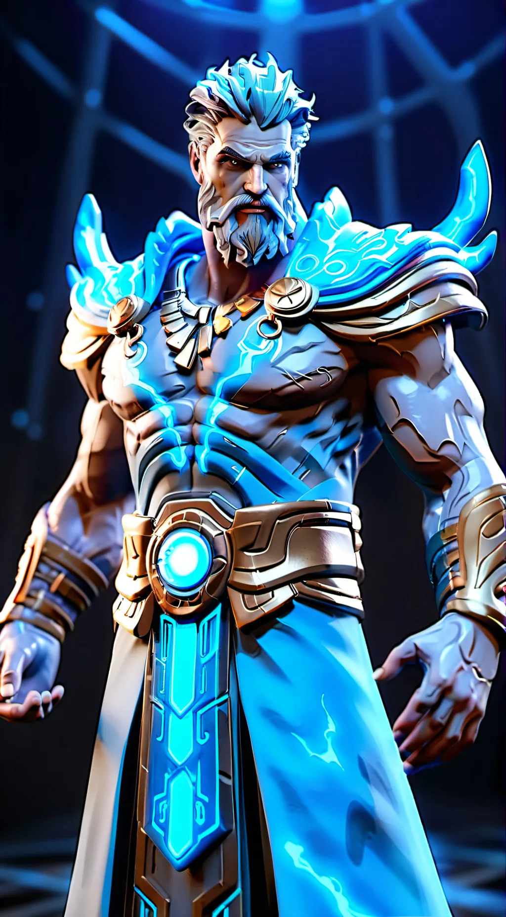 ai character: Zeus background