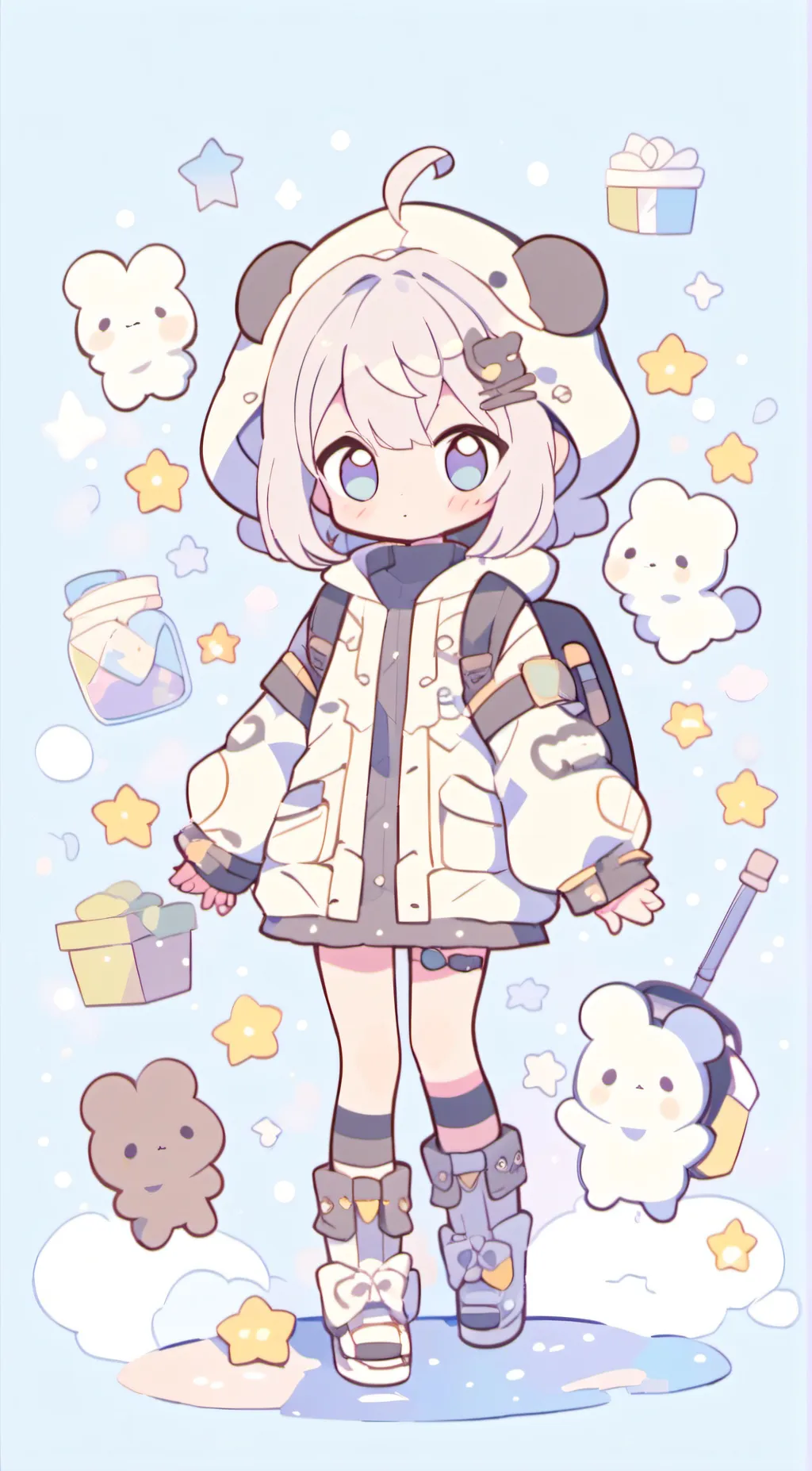 ai character: T•A•D•C background