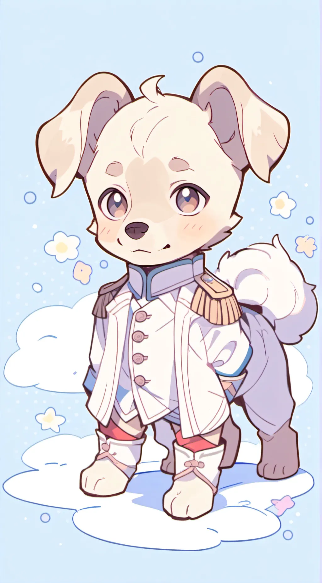 ai character: Deutschland Hund background