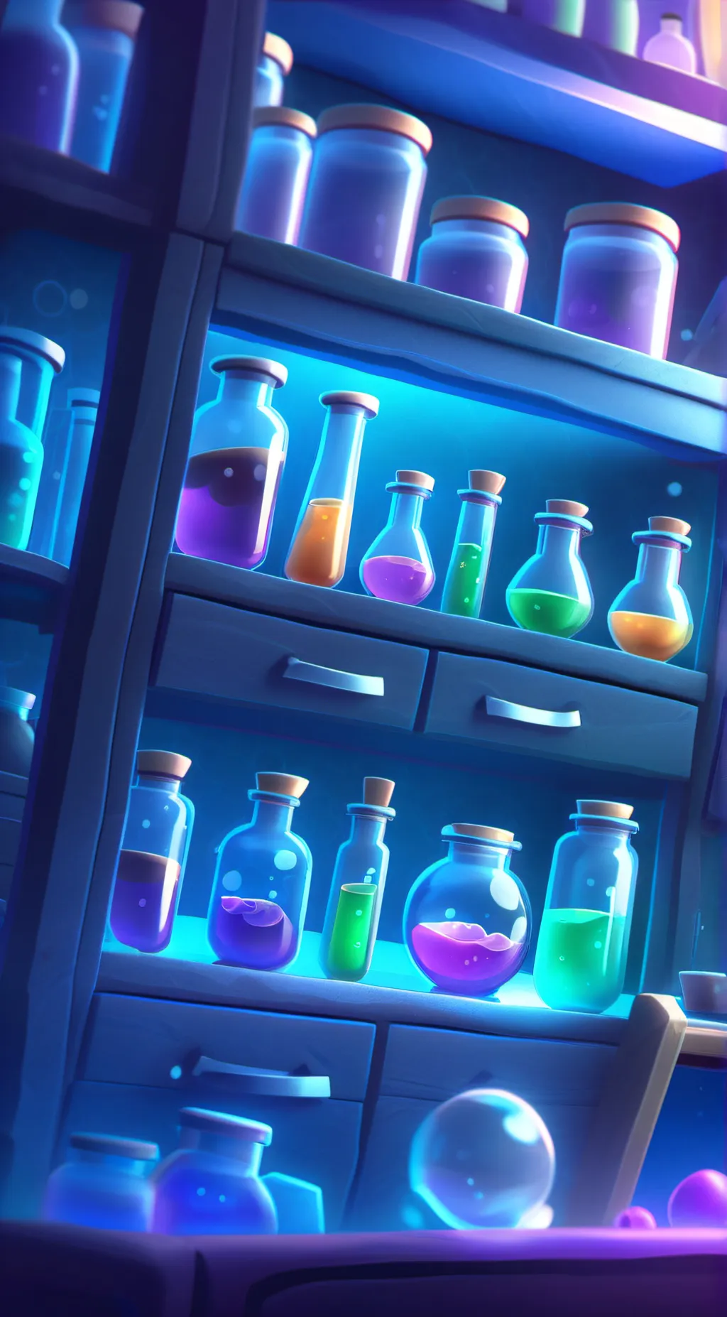 ai character: Poppy playtime lab background