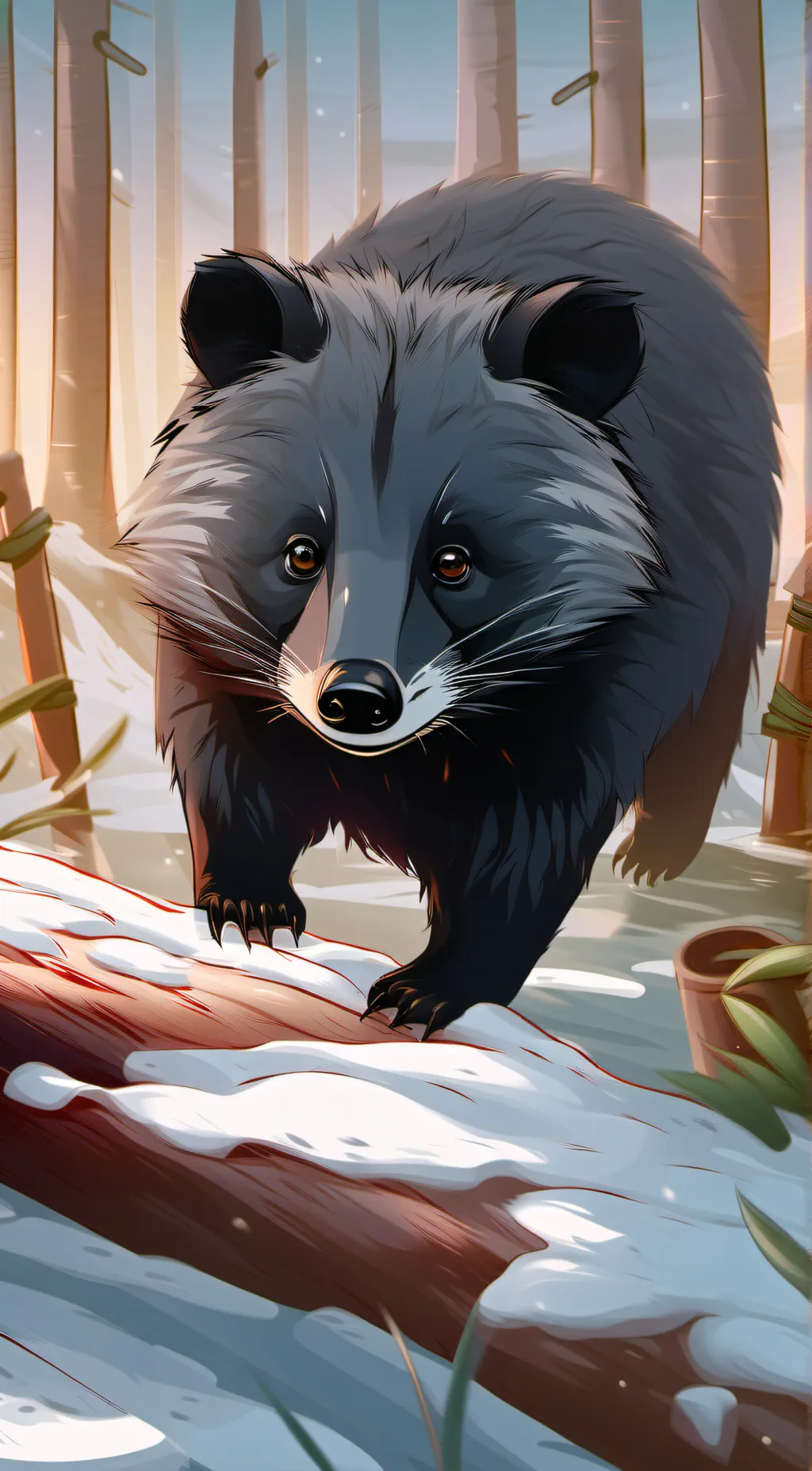 ai character: Binturong background