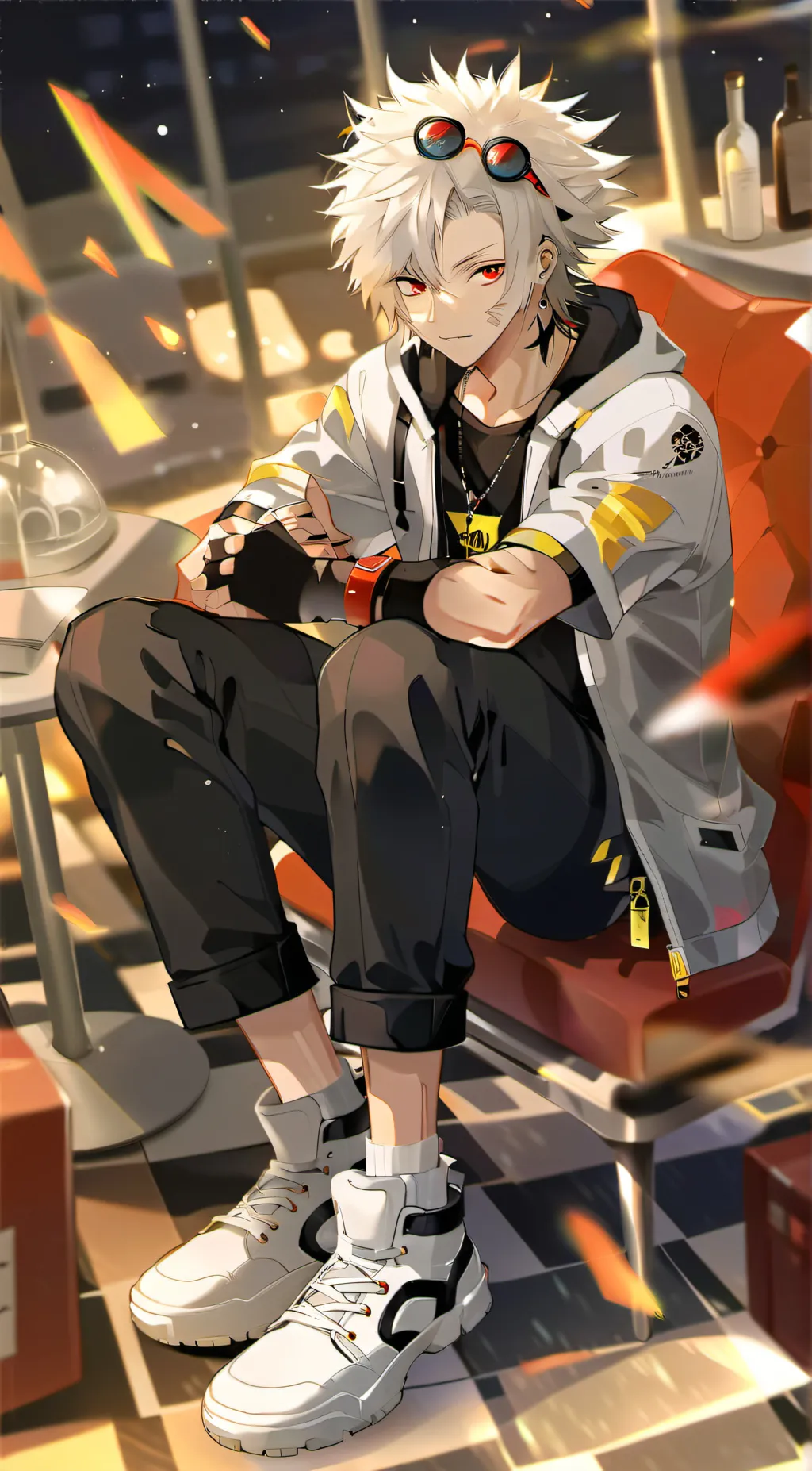 ai character: ghost the hedgehog background