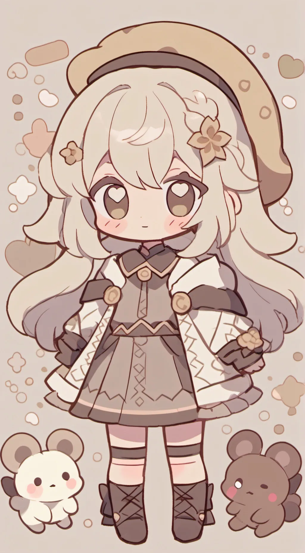 ai character: choco background