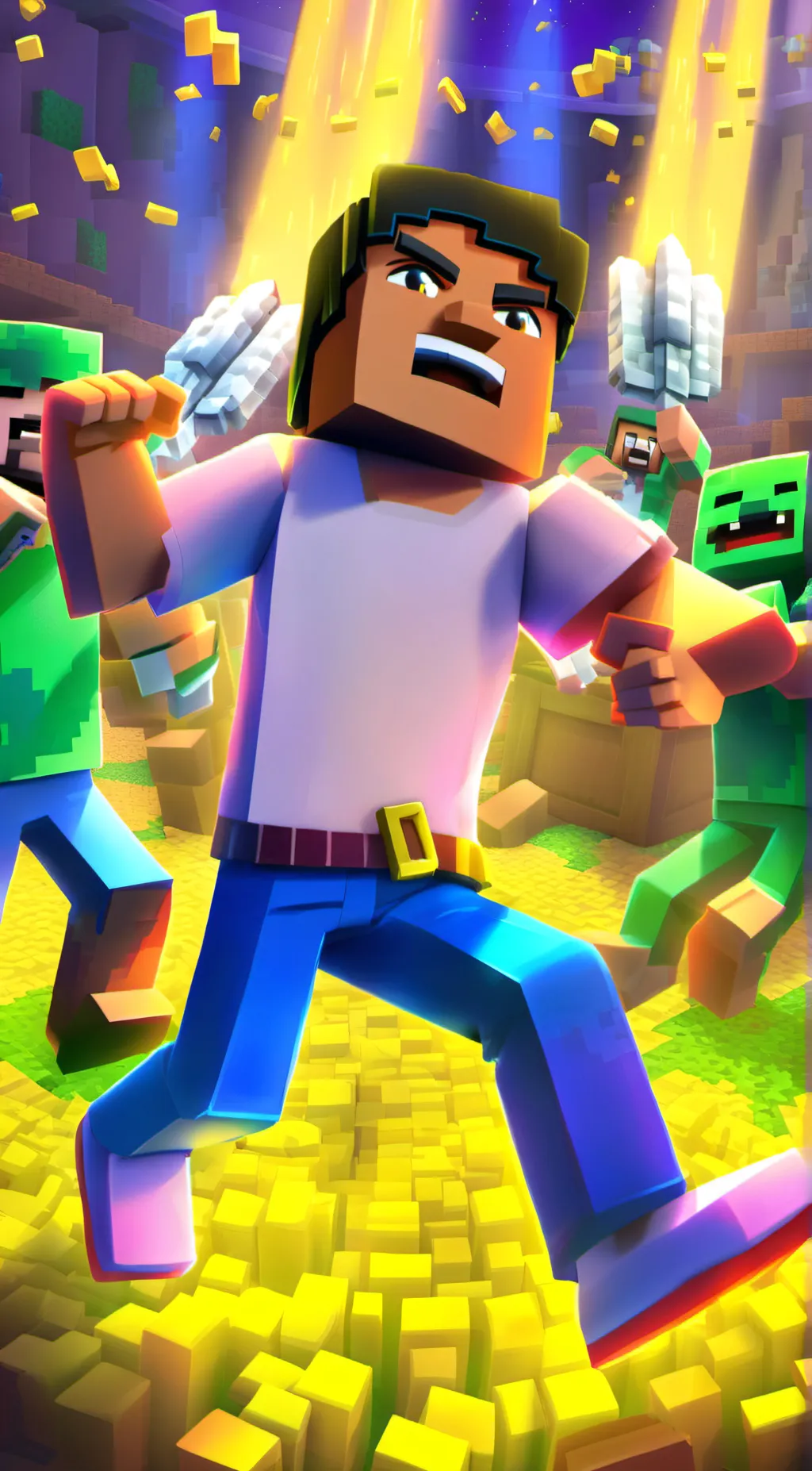 ai character: mob rap battle background