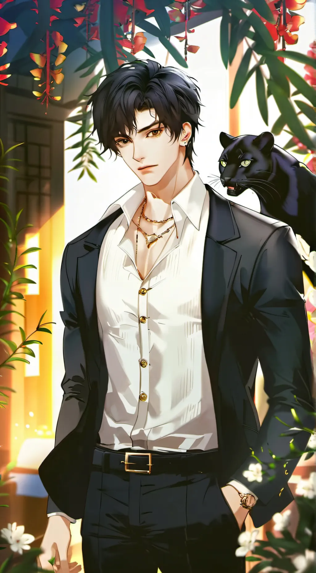 ai character: Leo  background