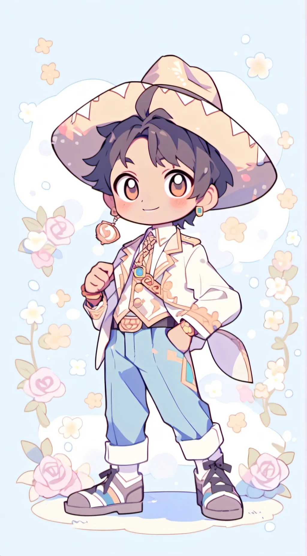 ai character: Miguel from coco background