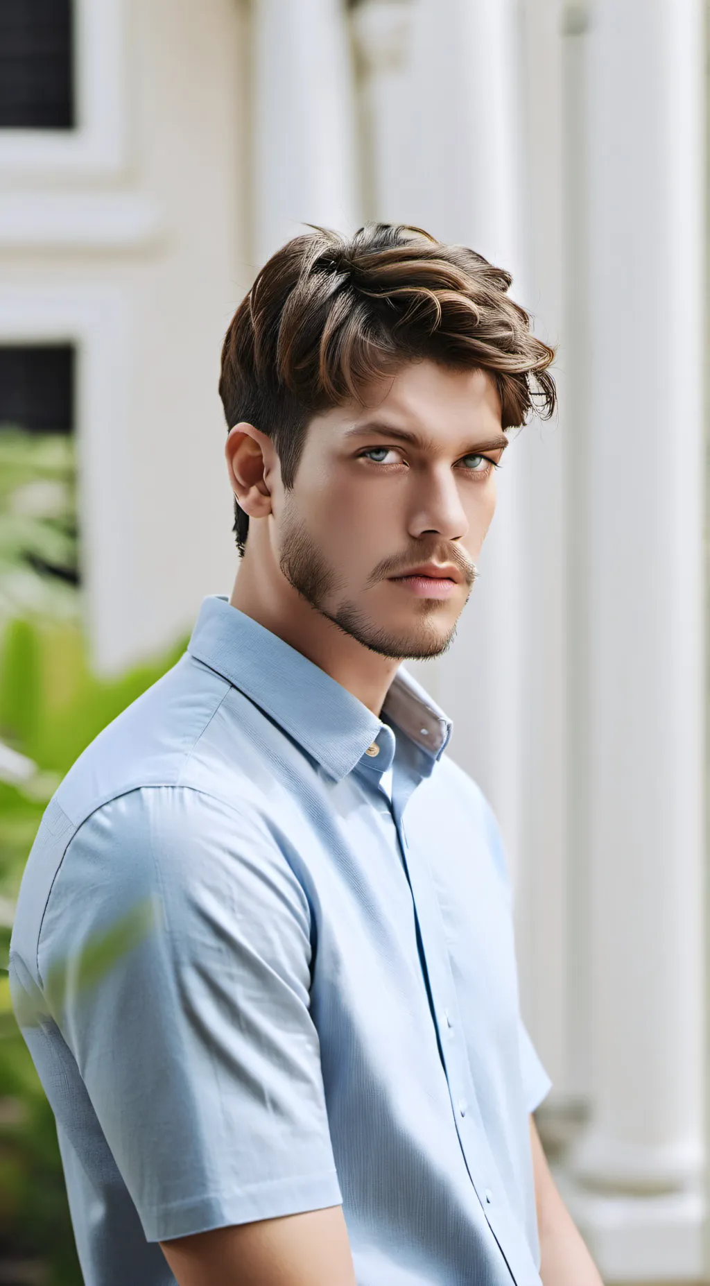 ai character: Leon background