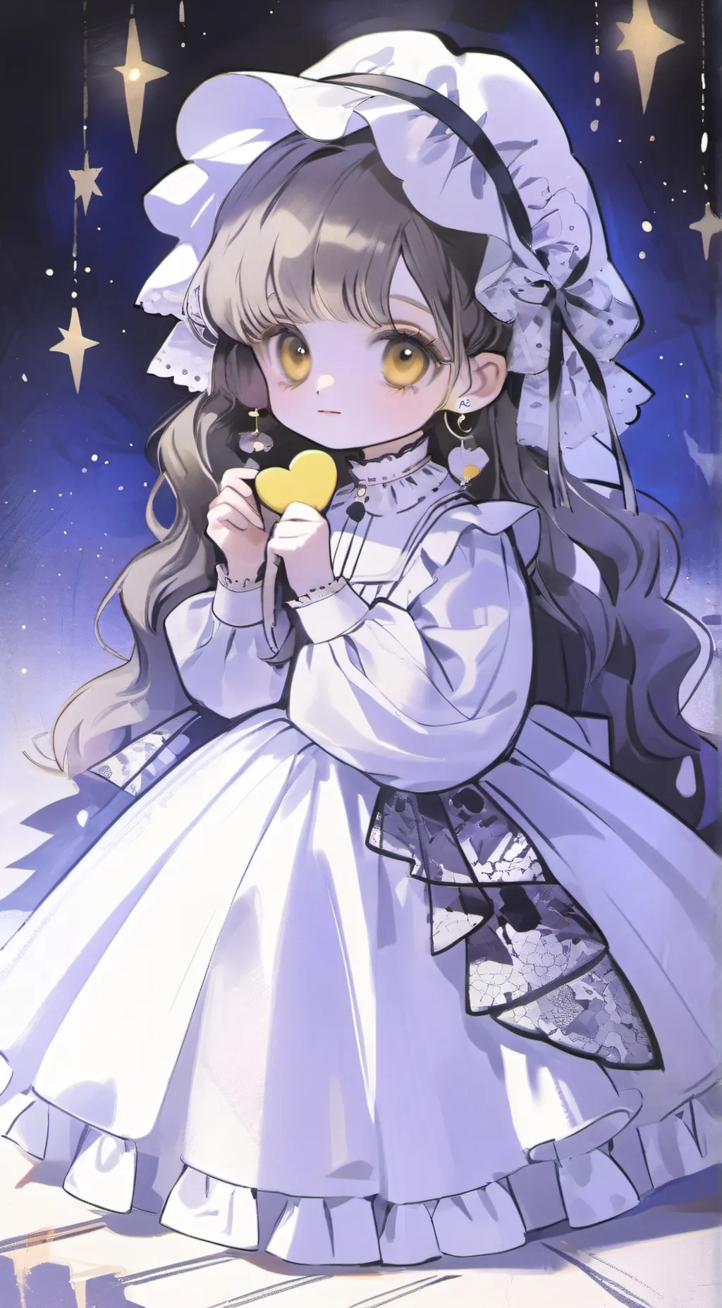 ai character: Amber background