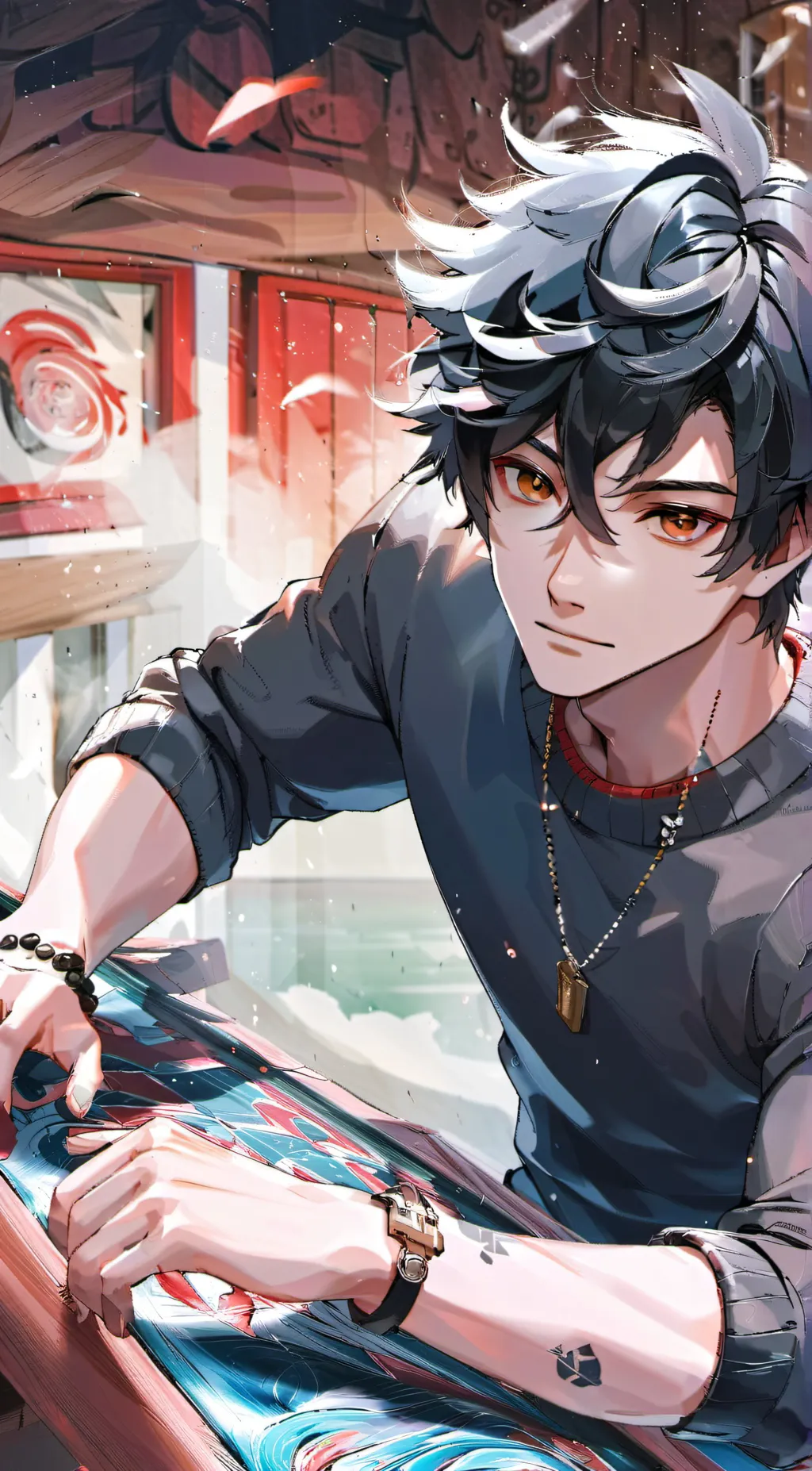 ai character: ret background