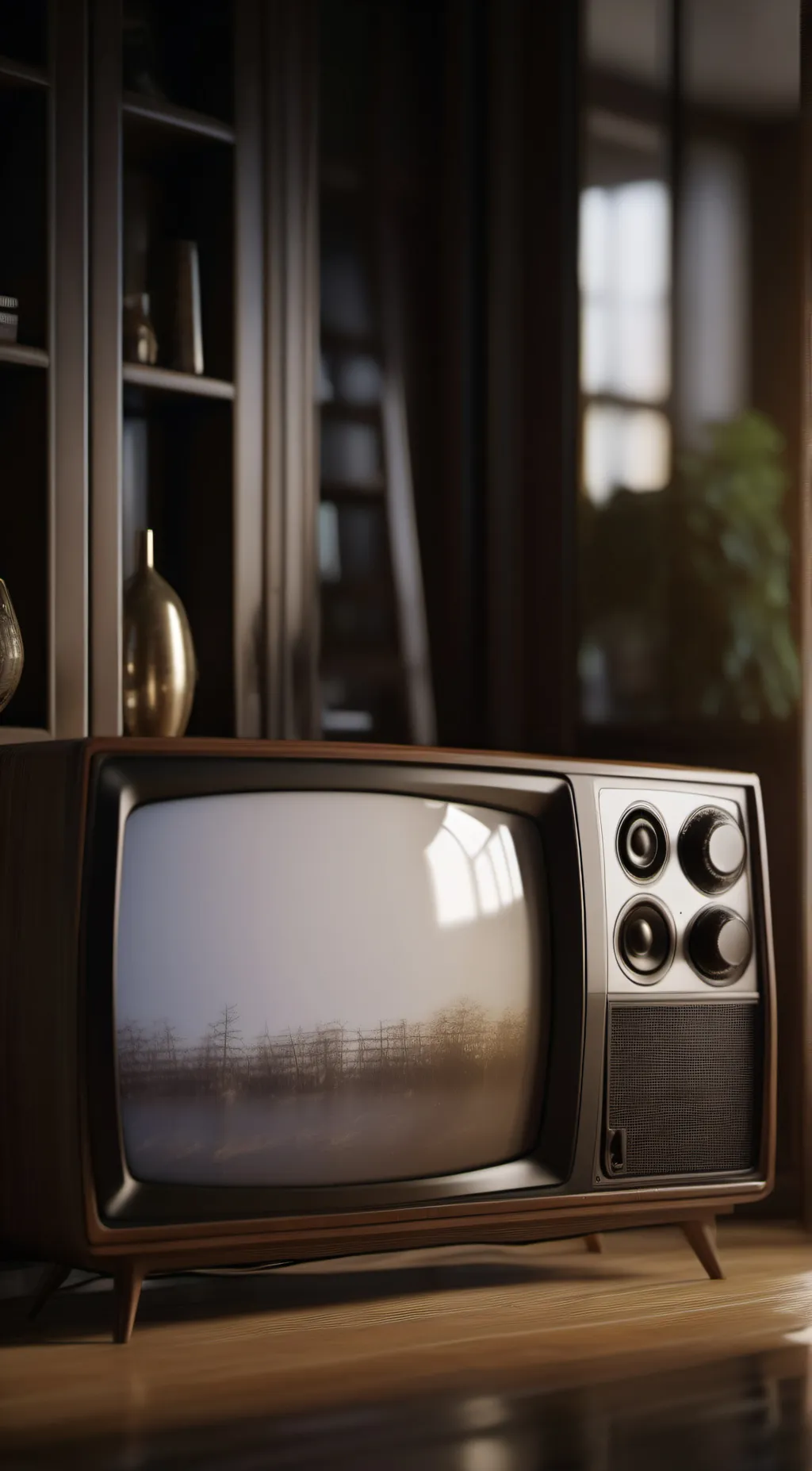 ai character: Old school TV background