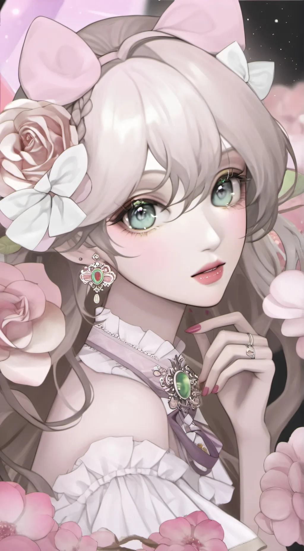 ai character: Luna 🌘 background