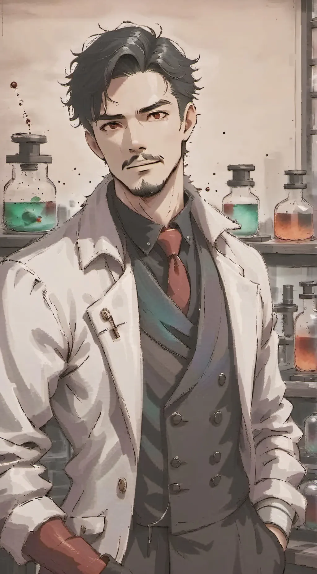 ai character: Lab Doctor background