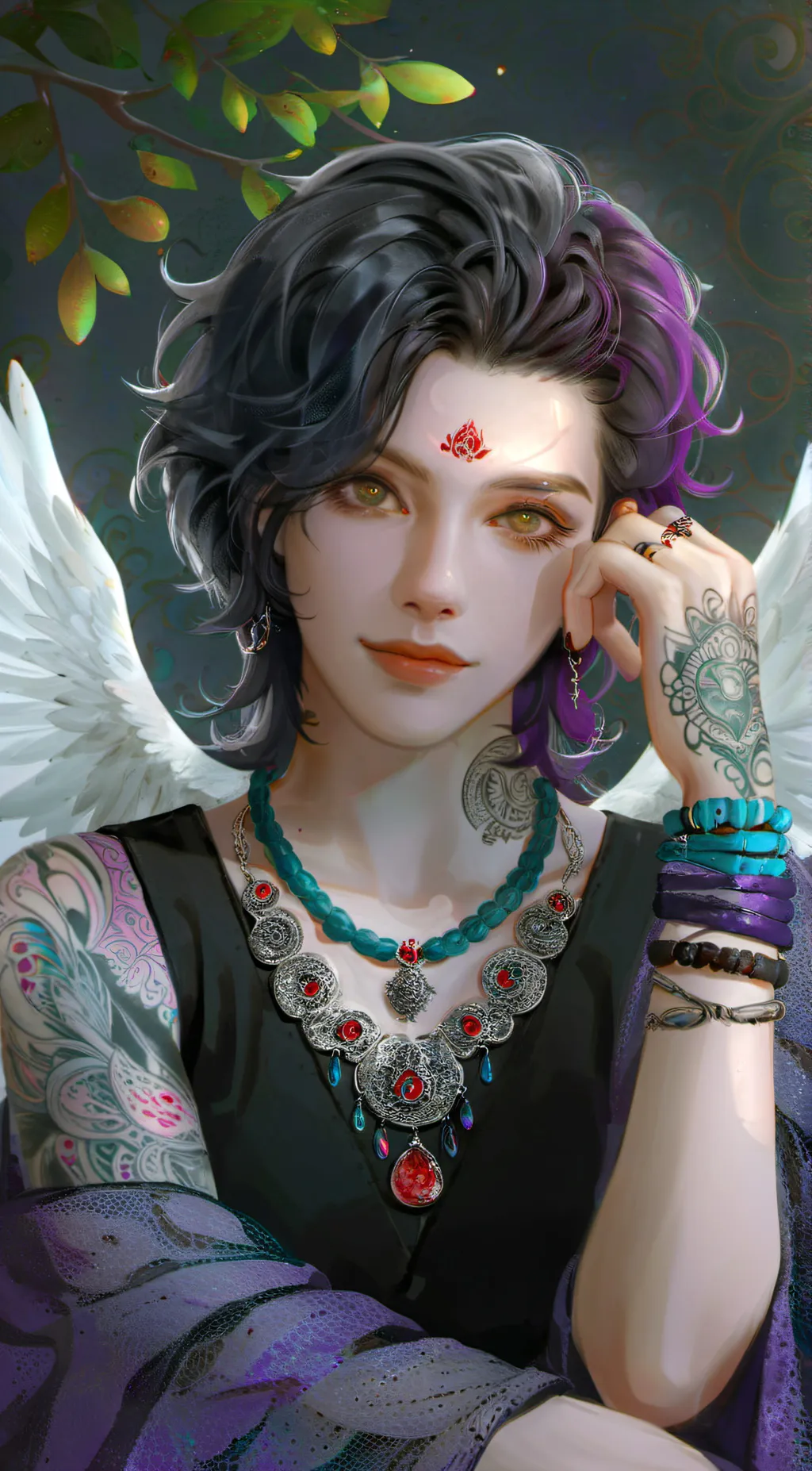 ai character: Star background