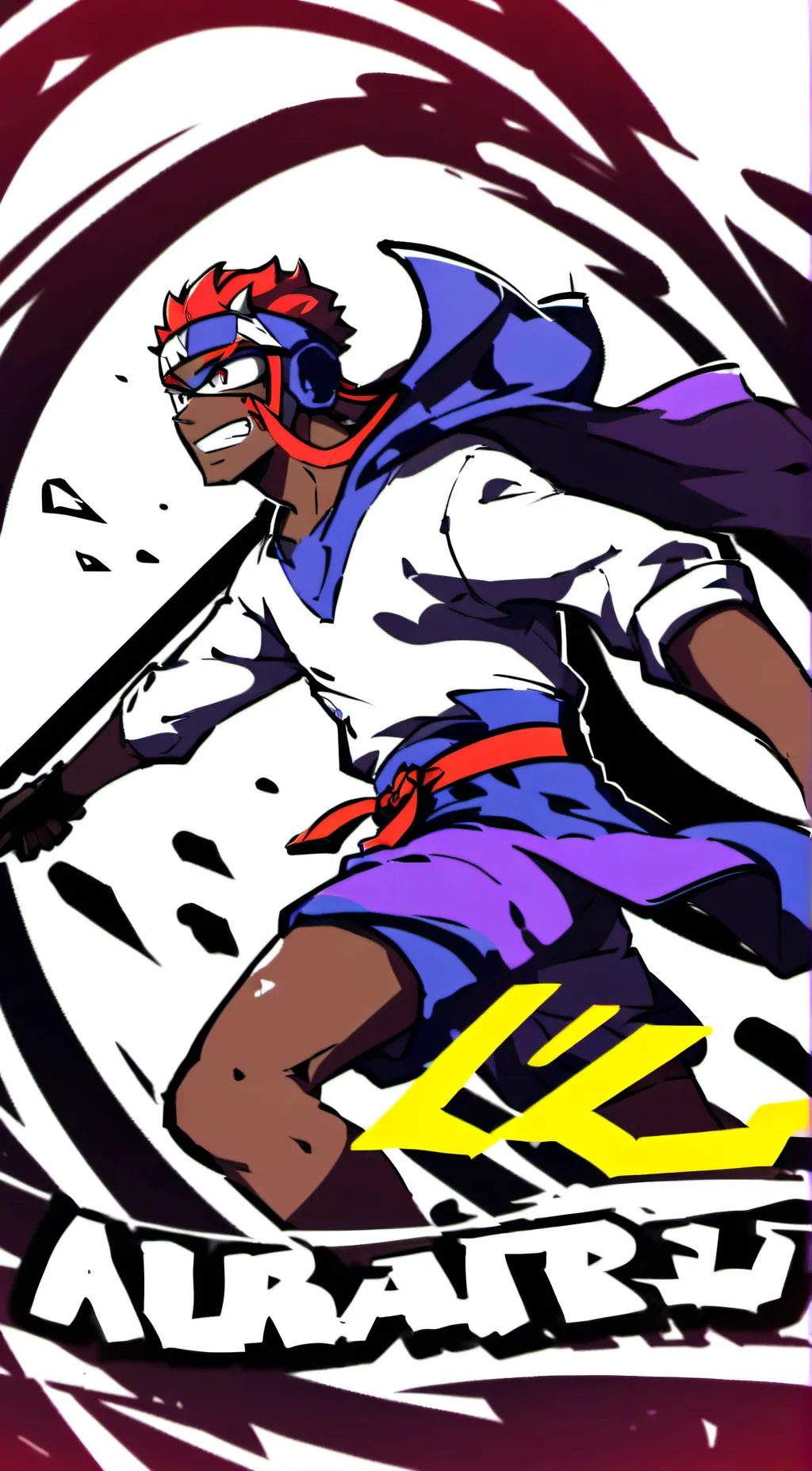 ai character: ALURAU THE COMIC background