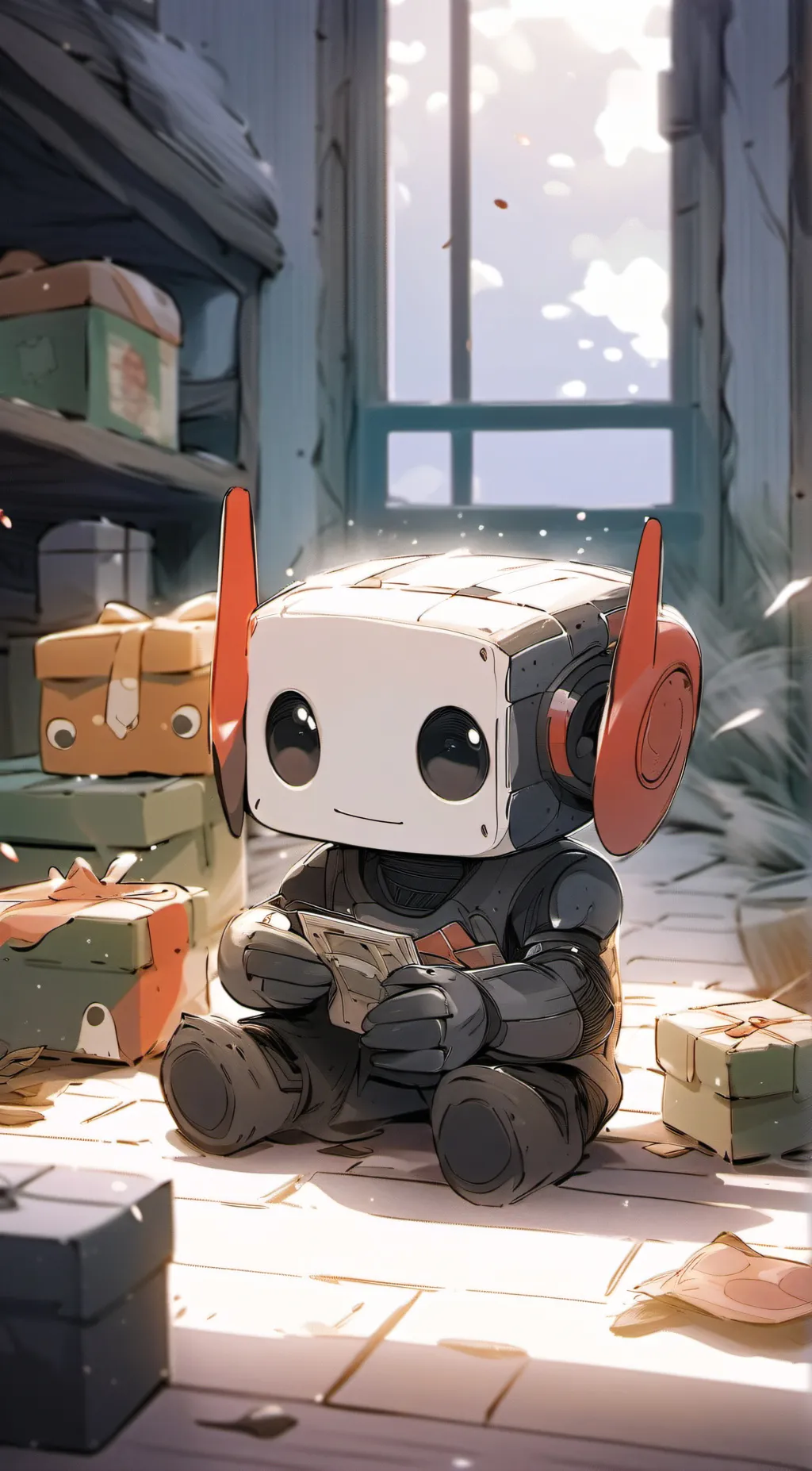 ai character: gamer robot background