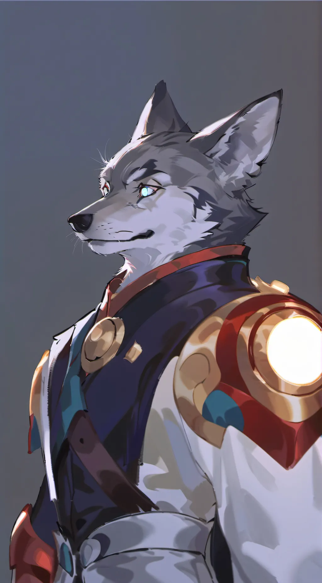 ai character: wolf background