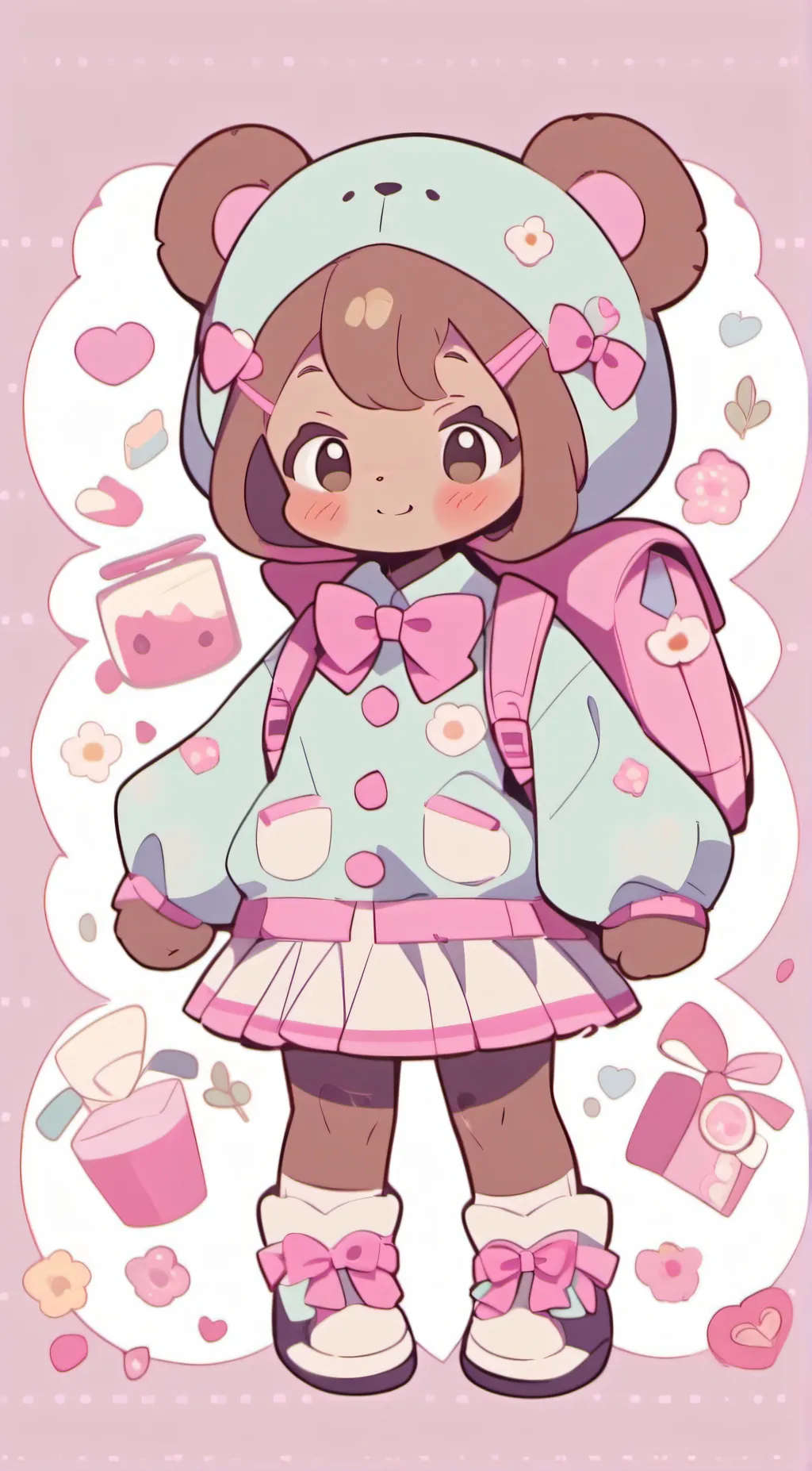 ai character: Cherry_pop background