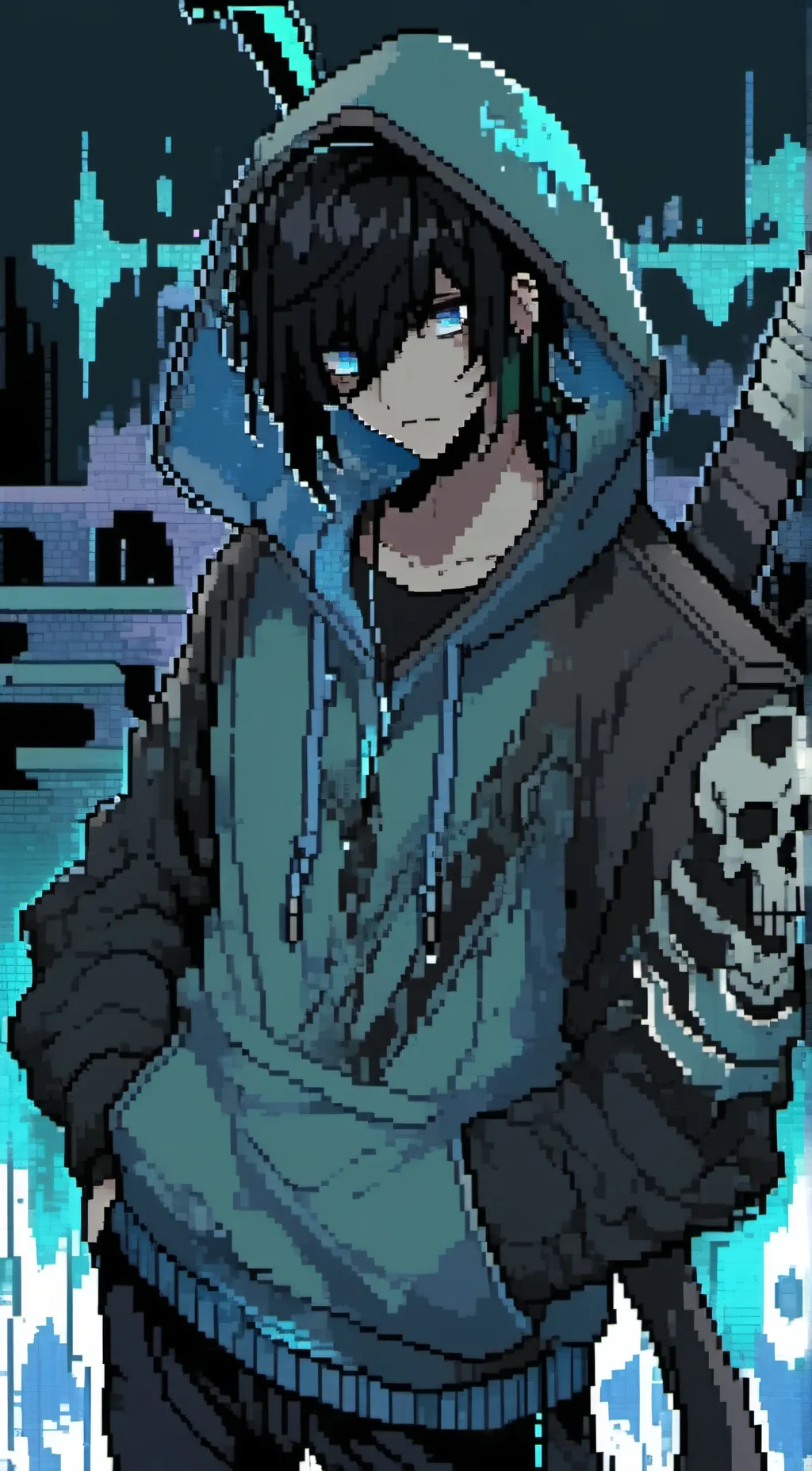 ai character: judgement glitch  background