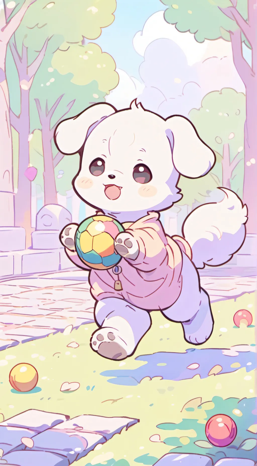 ai character: Puppy named Shanna background