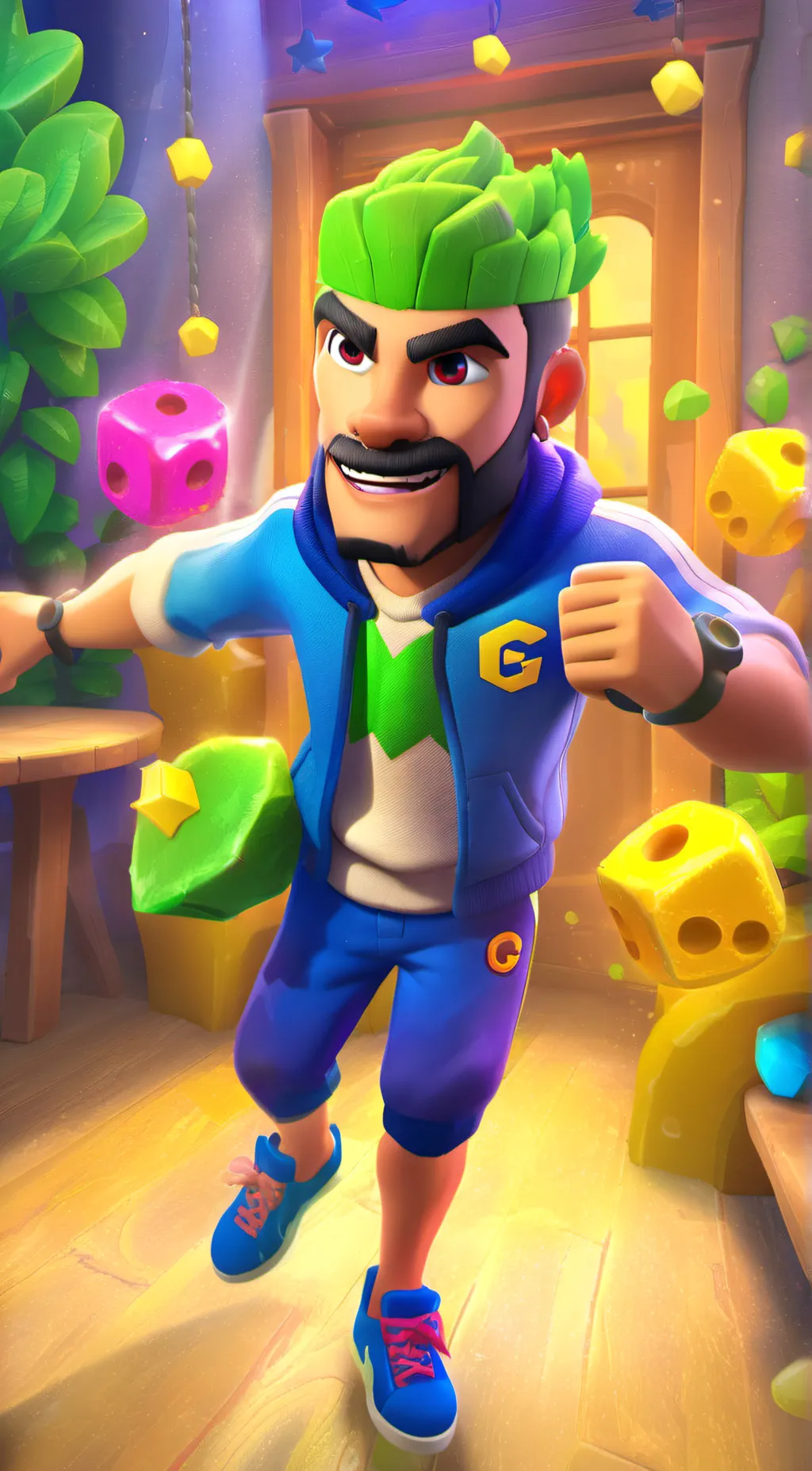 ai character: Sonic the nice guy background