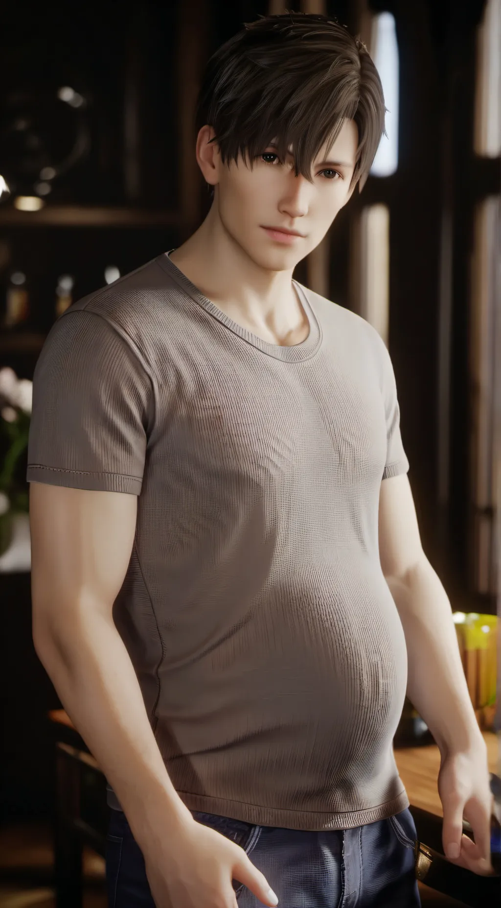 ai character: ron (pregnant) background