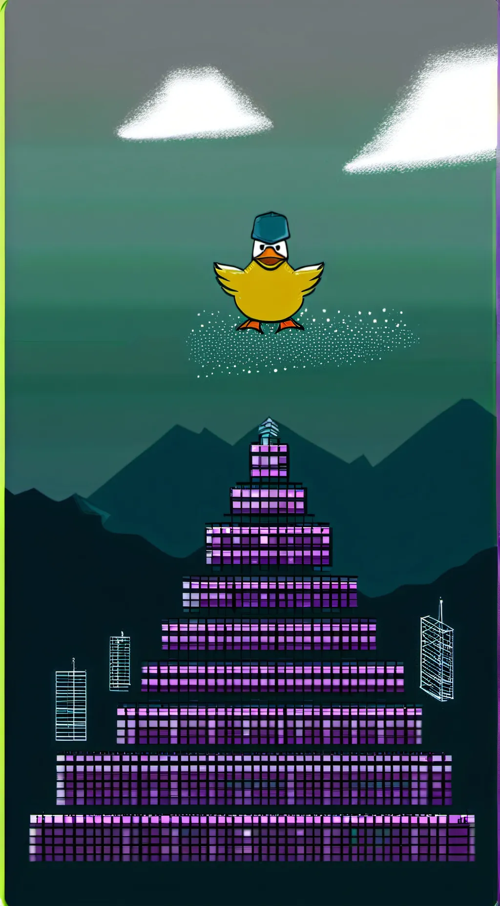 ai character: BEKKY:THE BIG DUCK background