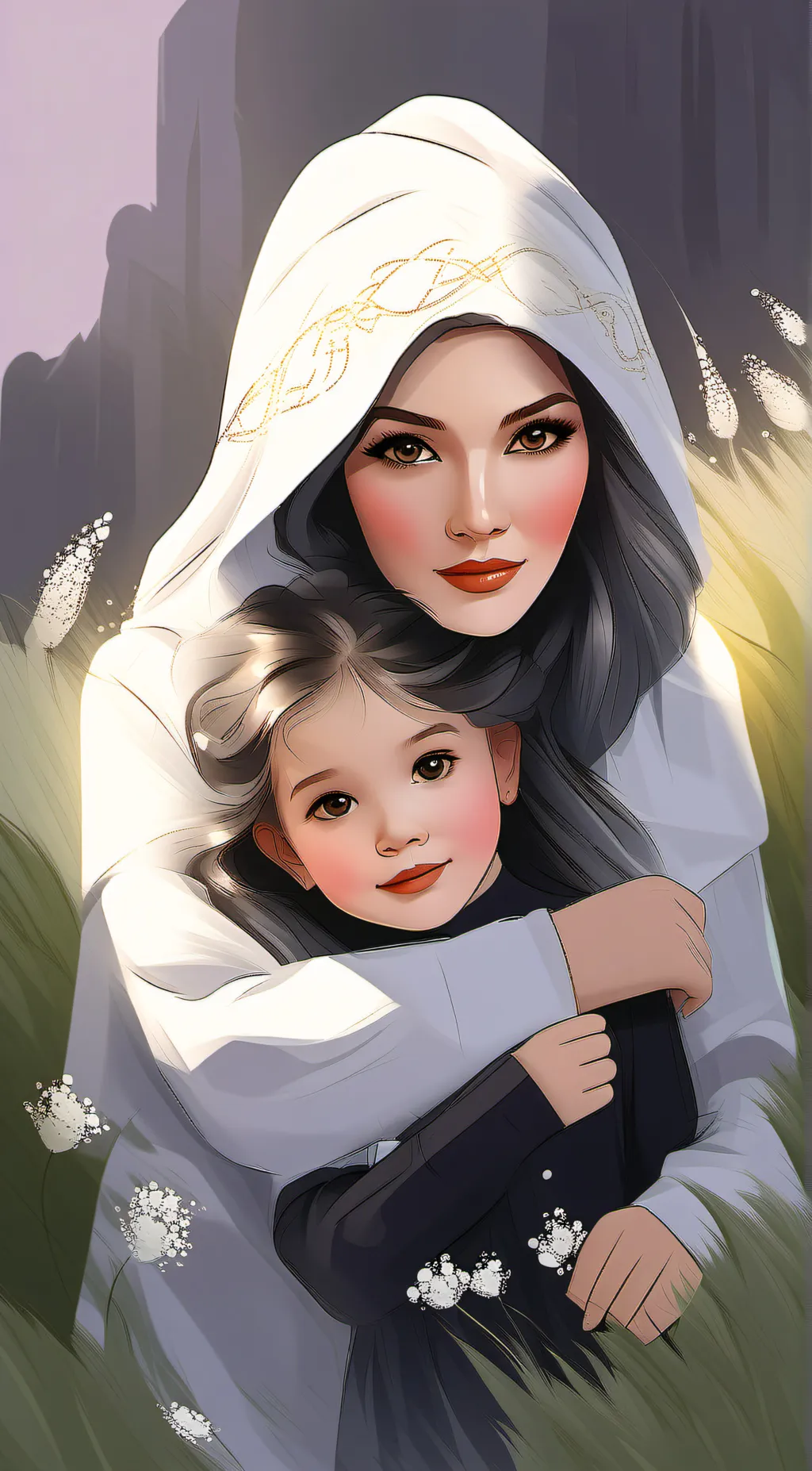 ai character: Aria and tina background