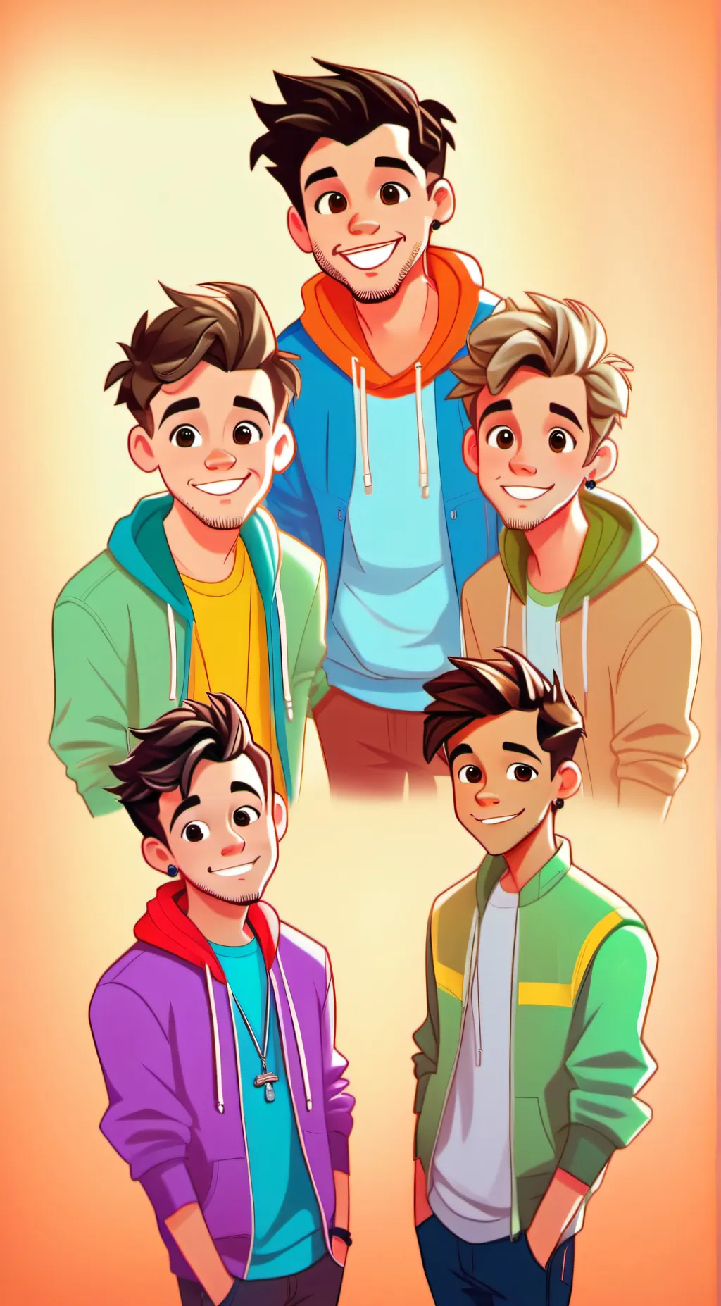ai character: One direction:) background