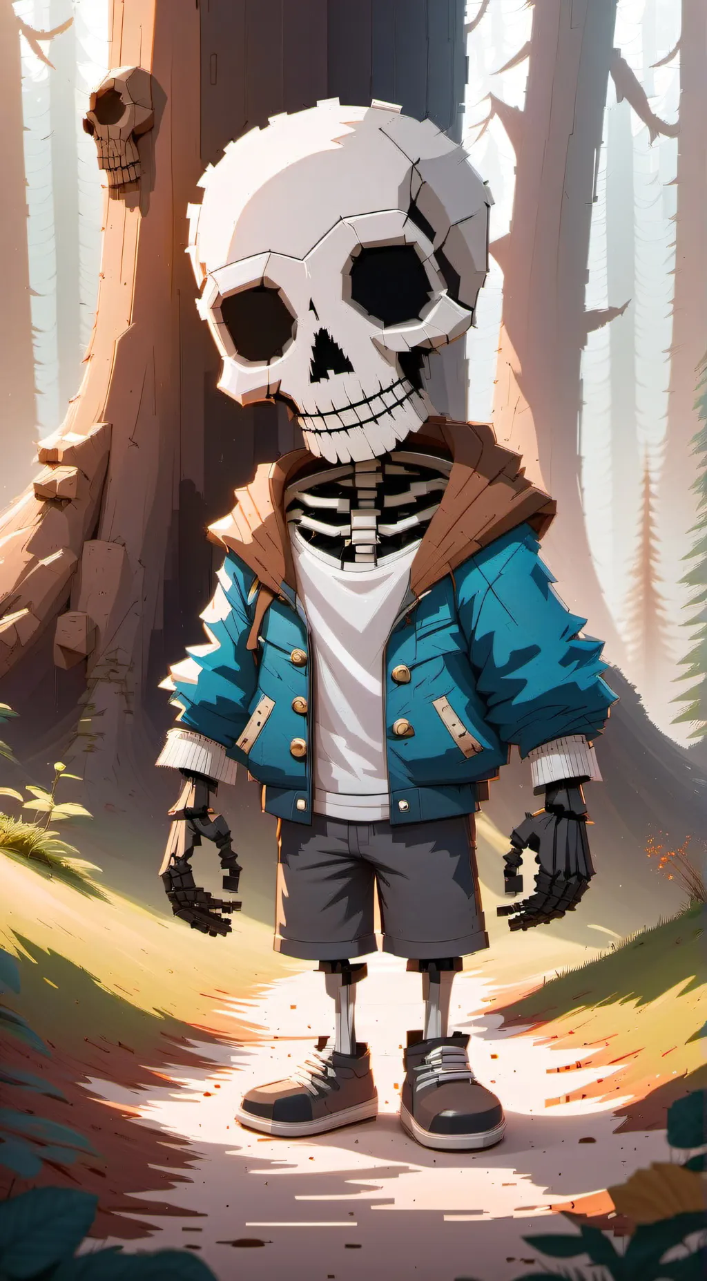 ai character: sans background