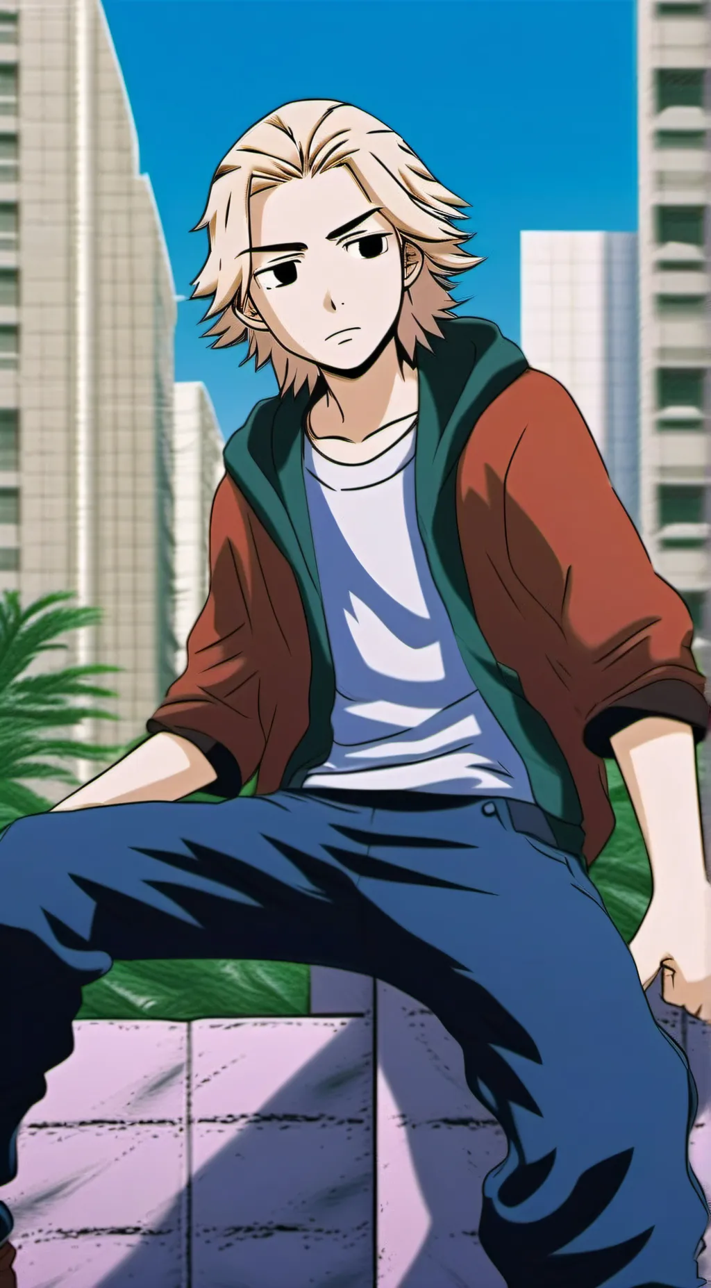 ai character: Manjiro(Mikey)Sano background