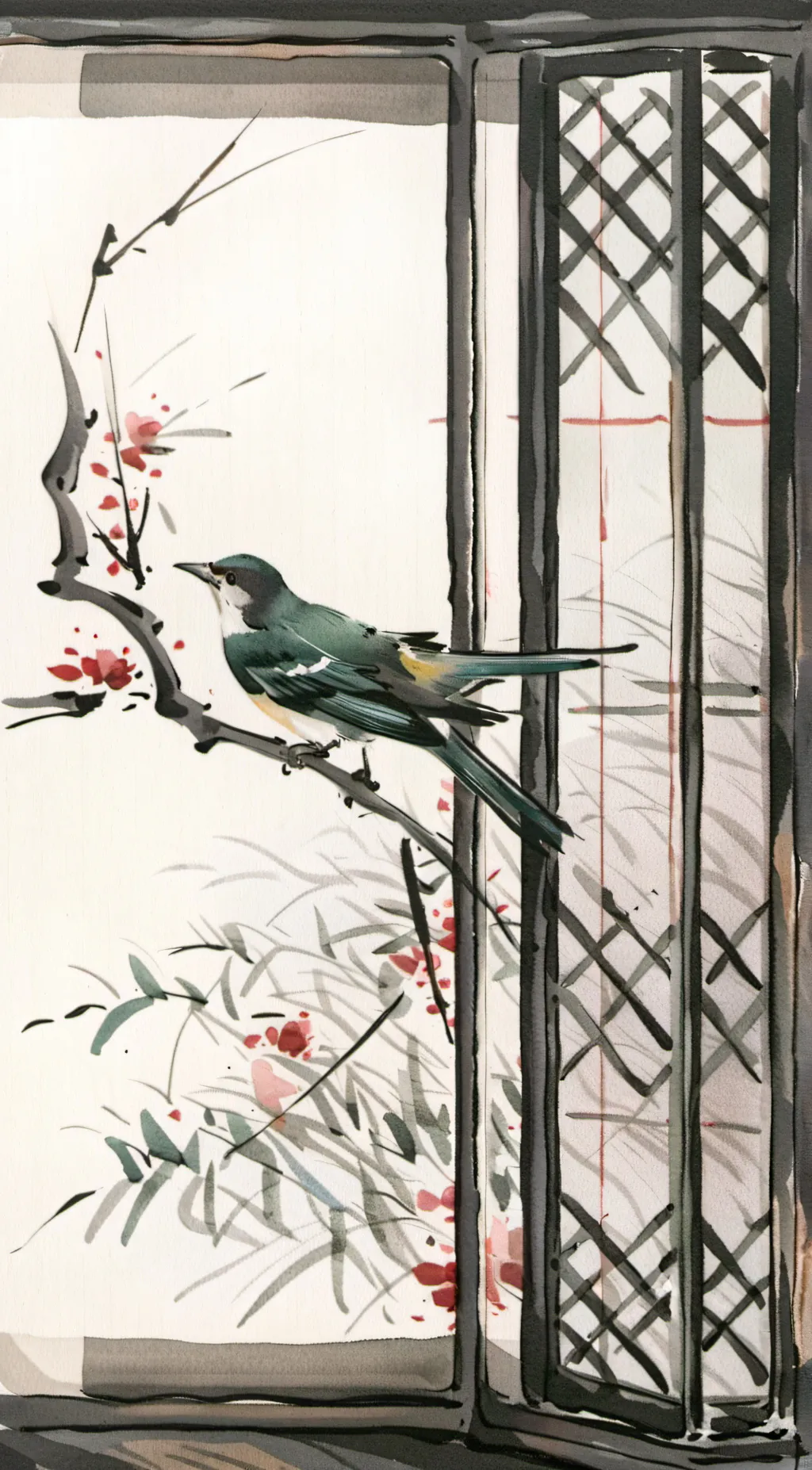 ai character: Violet background