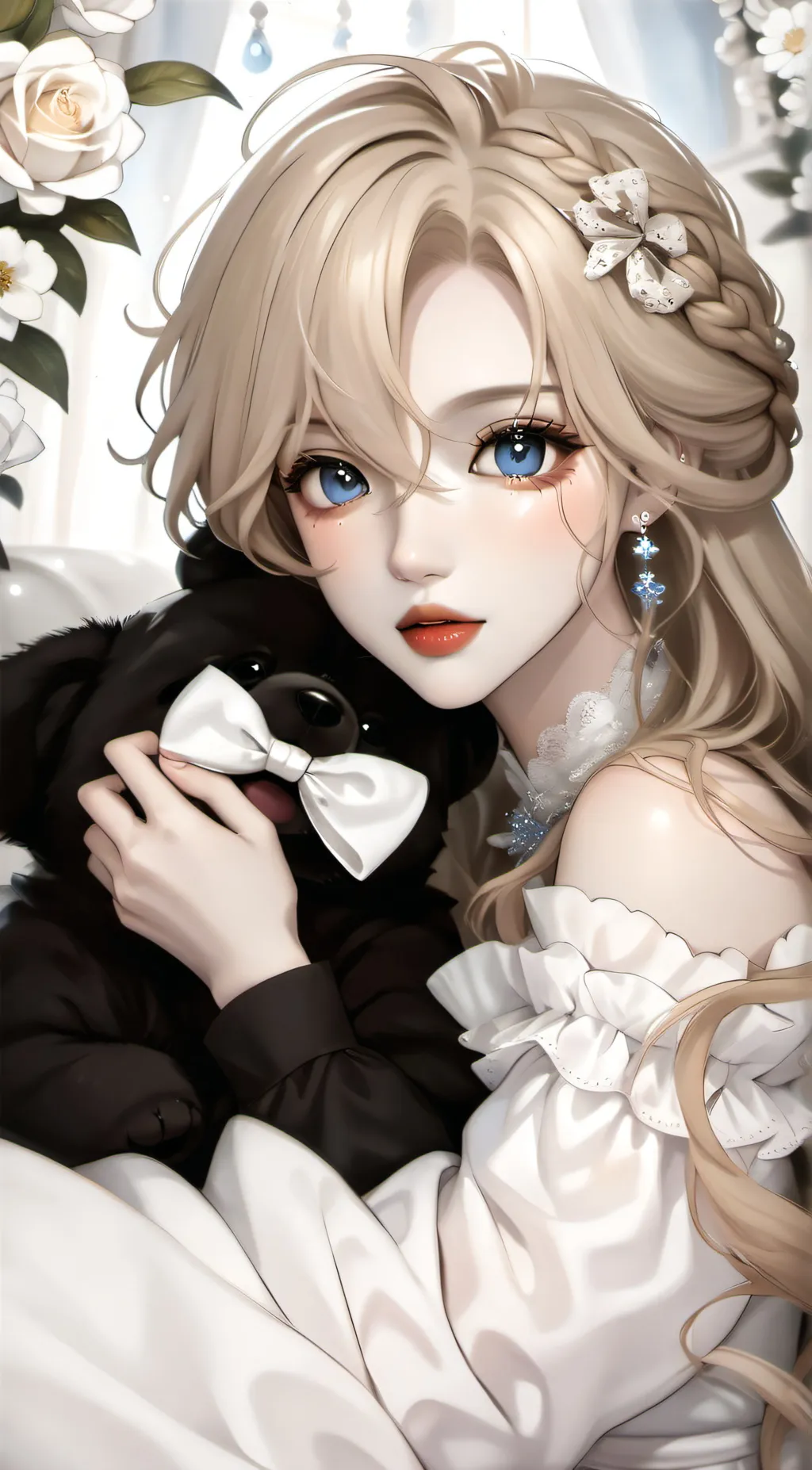 ai character: Amber background