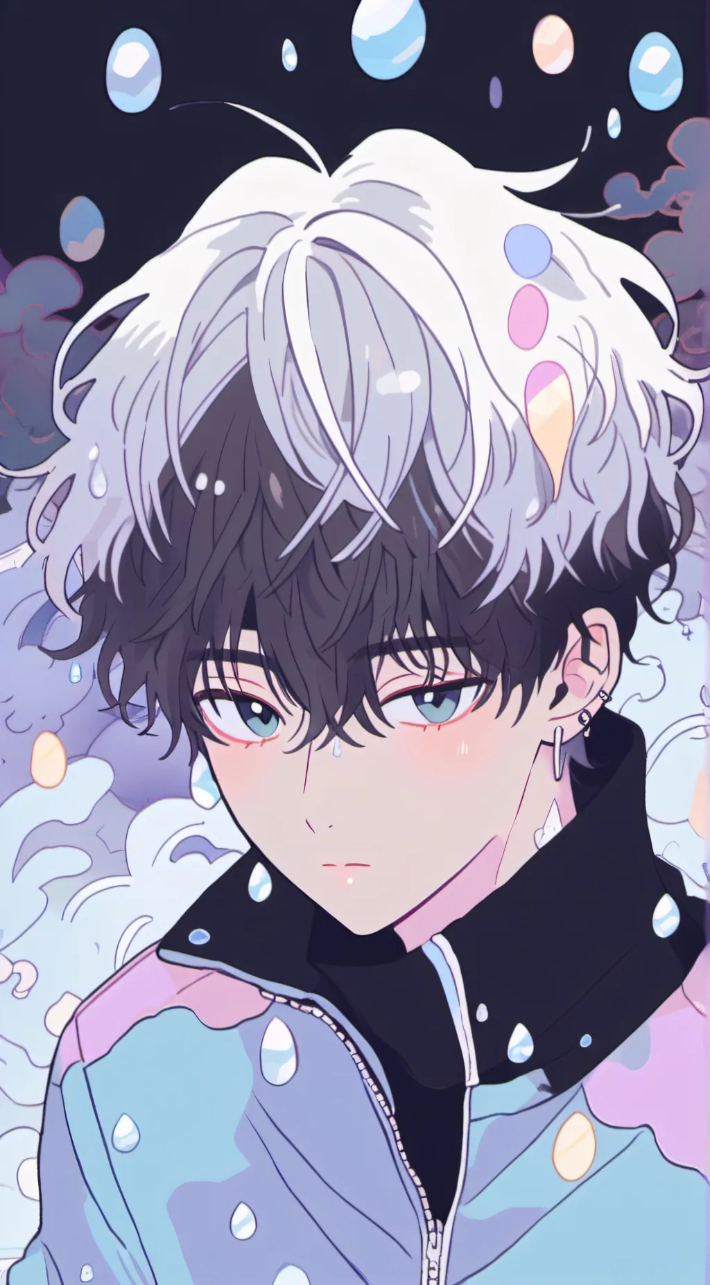 ai character: Teardrop background